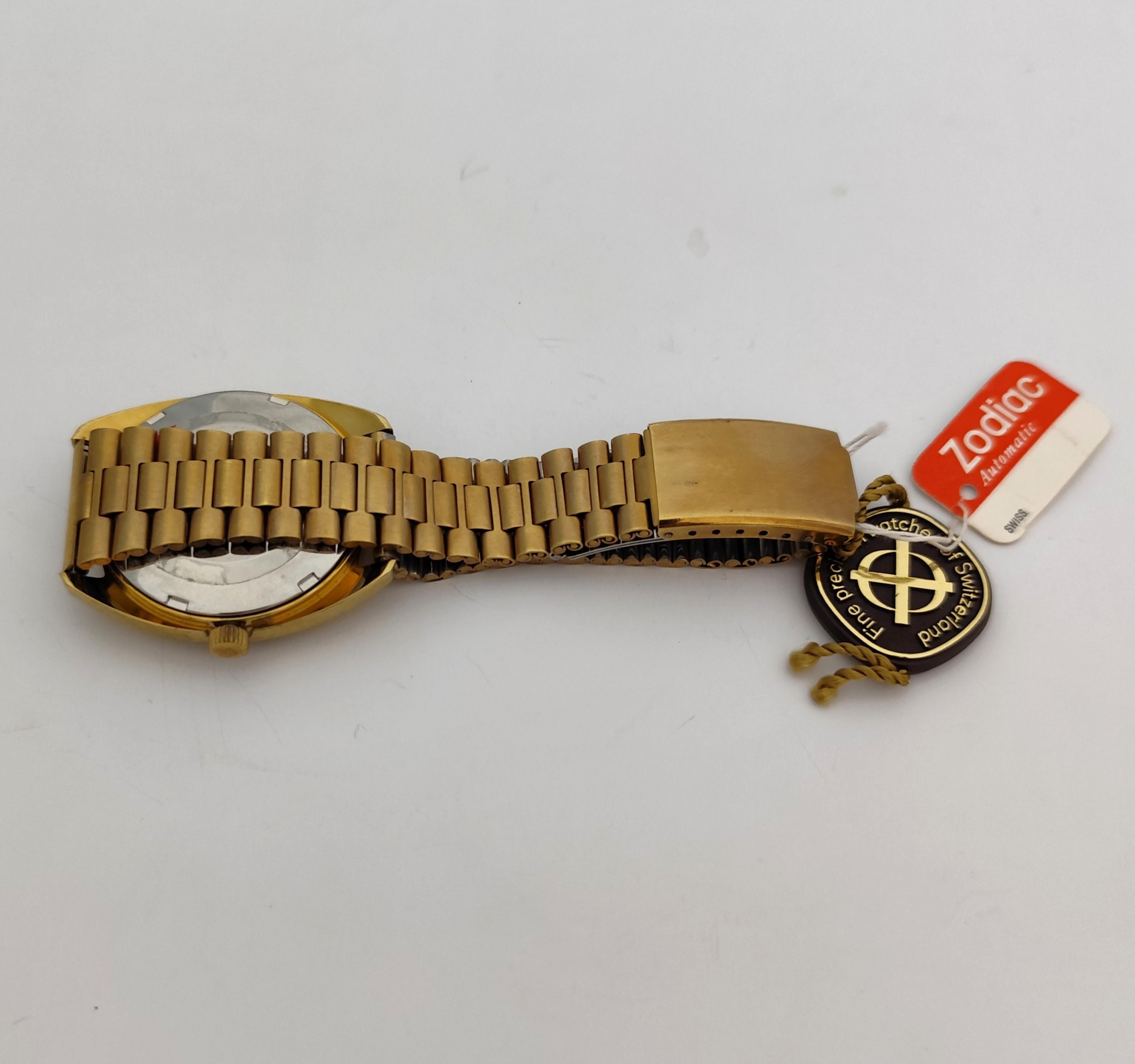 NOS ZODIAC TIME-DC 25 DATE Automatic REF.723.101 Watch  In Original Box For Sale 1