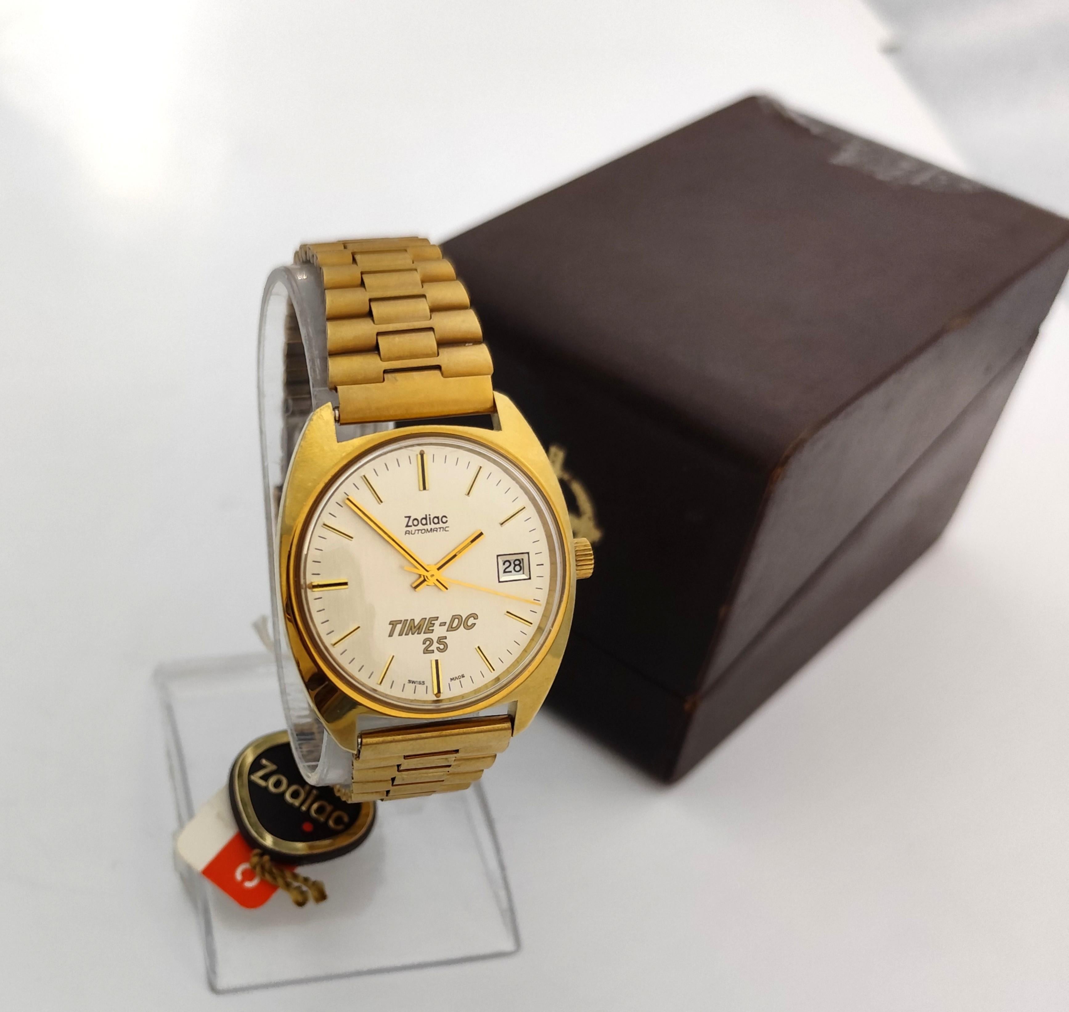 NOS ZODIAC TIME-DC 25 DATE Automatic REF.723.101 Watch  In Original Box For Sale 3