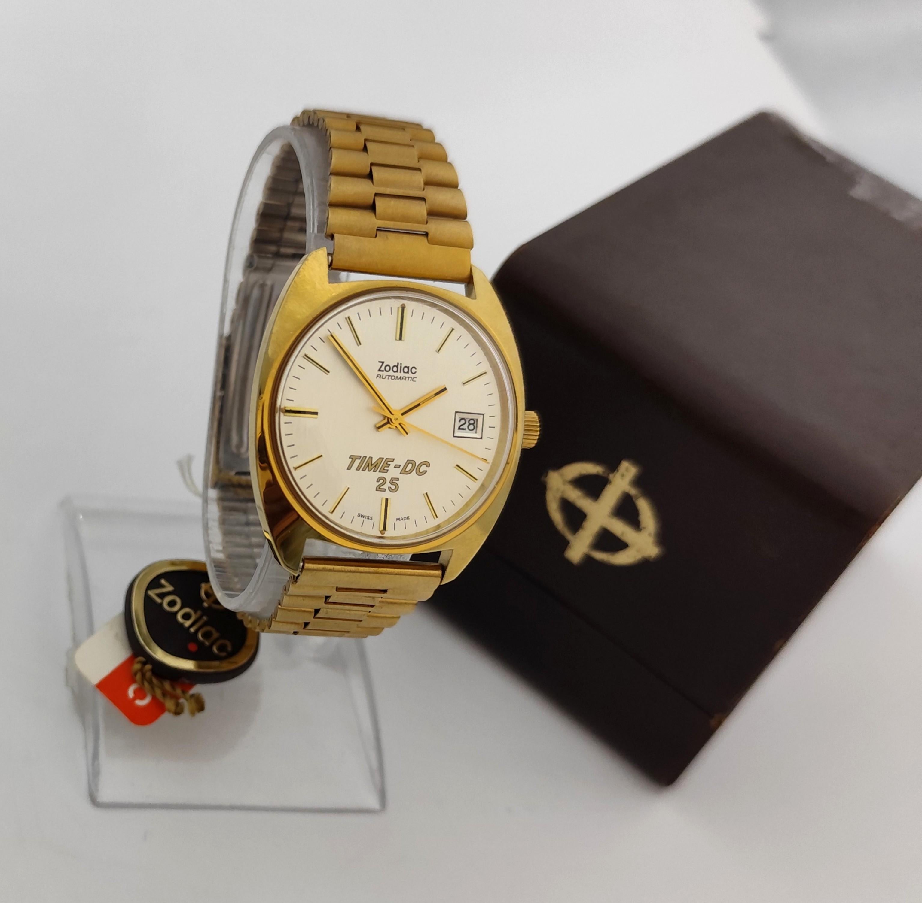 NOS ZODIAC TIME-DC 25 DATE Automatic REF.723.101 Watch  In Original Box For Sale 4