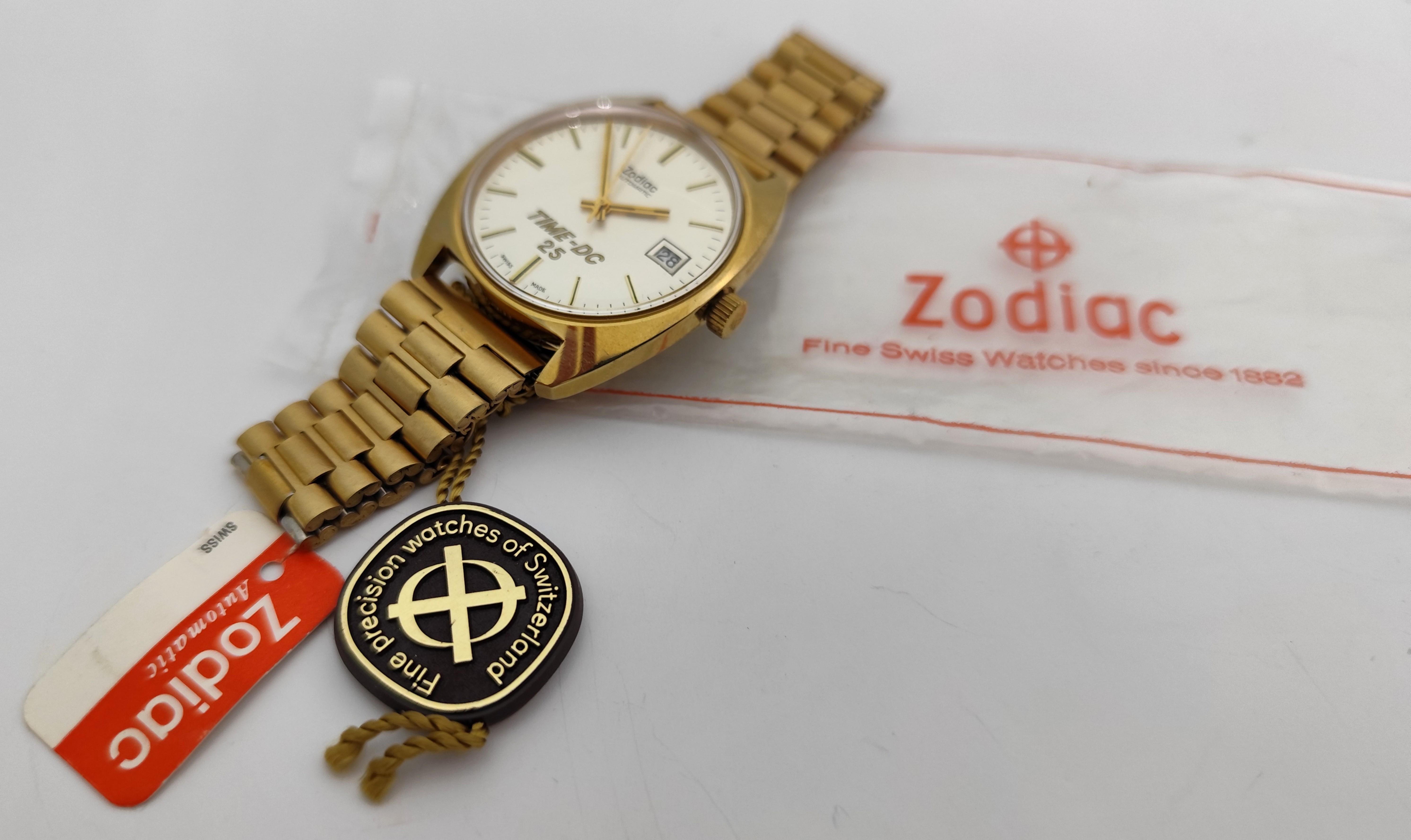 NOS ZODIAC TIME-DC 25 DATE Automatic REF.723.101 Watch  In Original Box For Sale 5