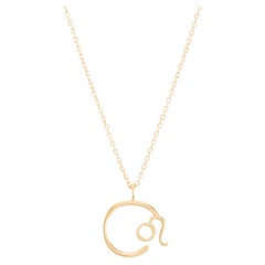 Zodiac Leo 18k Gold Necklace