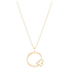 Zodiac Libra Halskette aus 18 Karat Gold