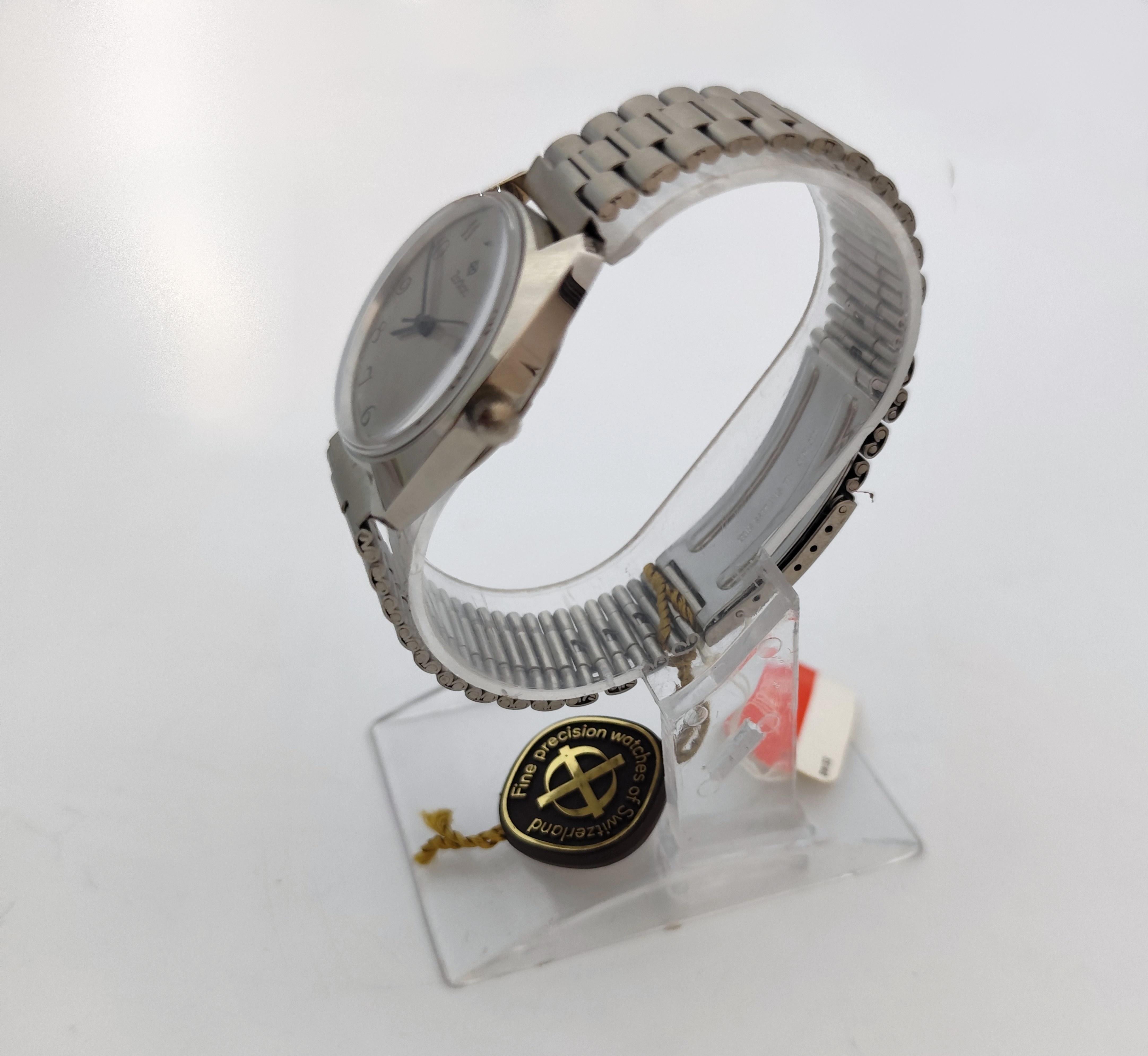 Zodiac OLYMPOS NOS Rare 612 105 Automatic Stainless Steel MEN In Original Box Herren im Angebot