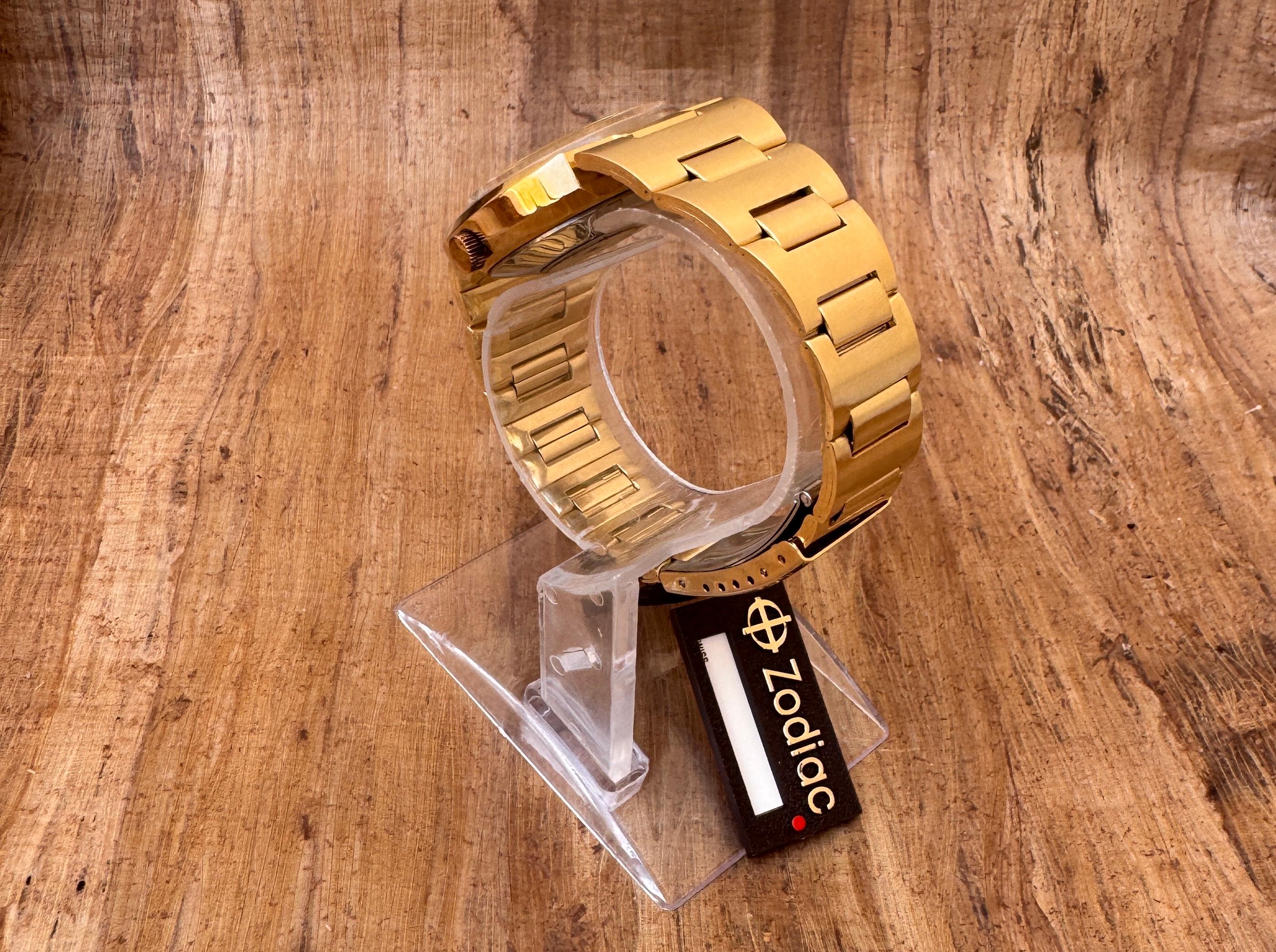 Zodiac OLYMPOS Ref 763.692 Shadow Strip Dial Automatic Watch In Original Box For Sale 1