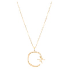 Zodiac Pisces 18k Gold Necklace