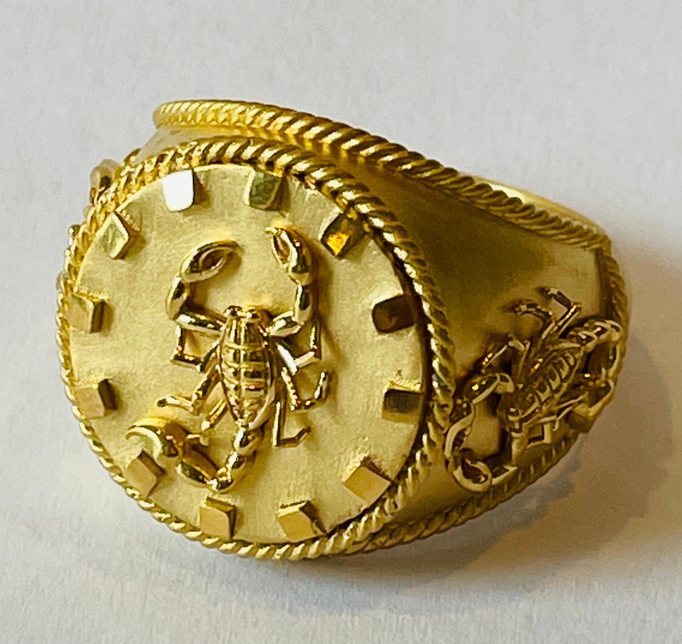 gold scorpion ring