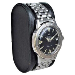 Zodiac Sea Wolf Stainless Steel Automatic Diver Wrist Watch, circa 1960s