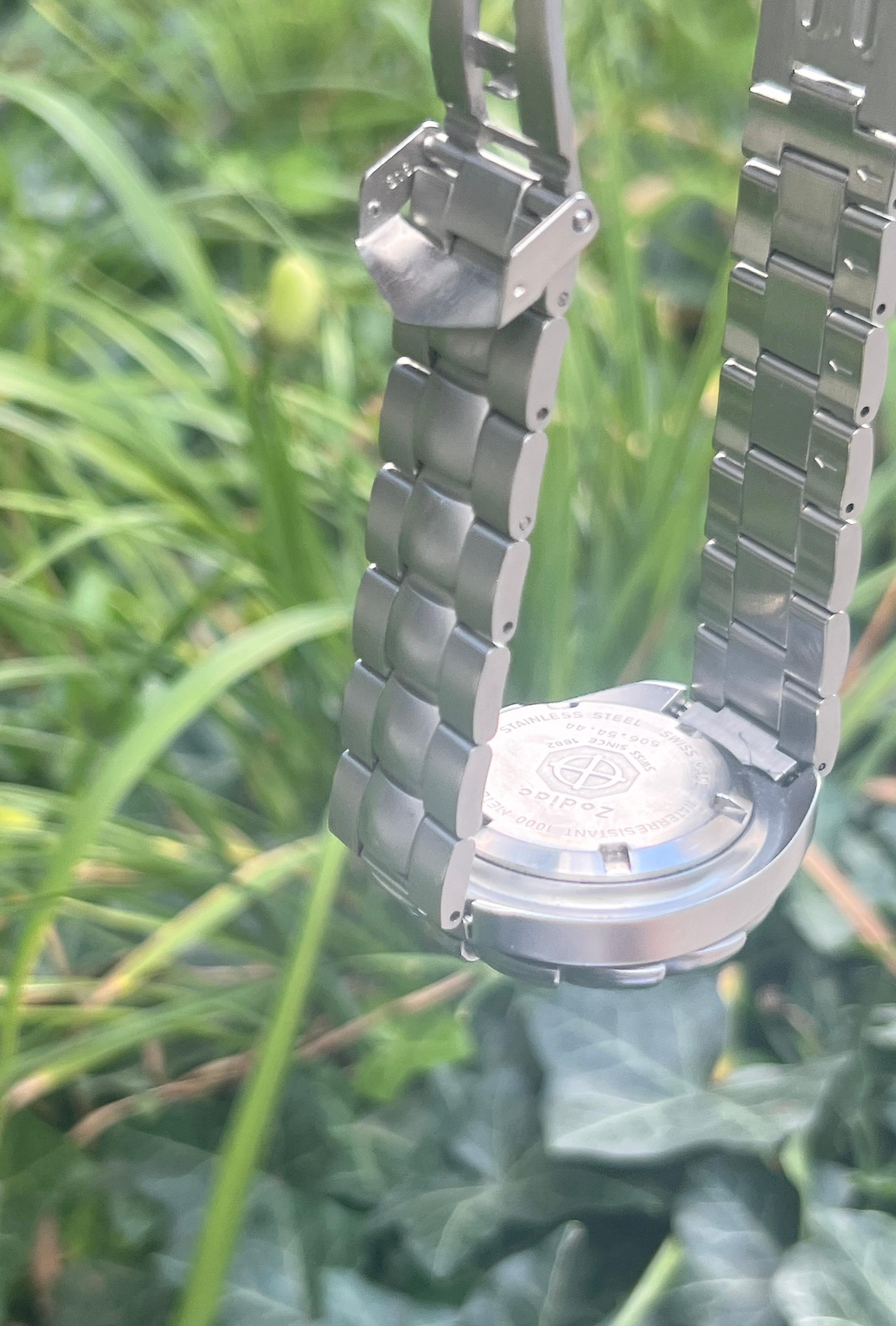 Zodiac Sea Wolf 'Super Seawolf' stainless steel wristwatch Ref. 506.54.44 1000m 3