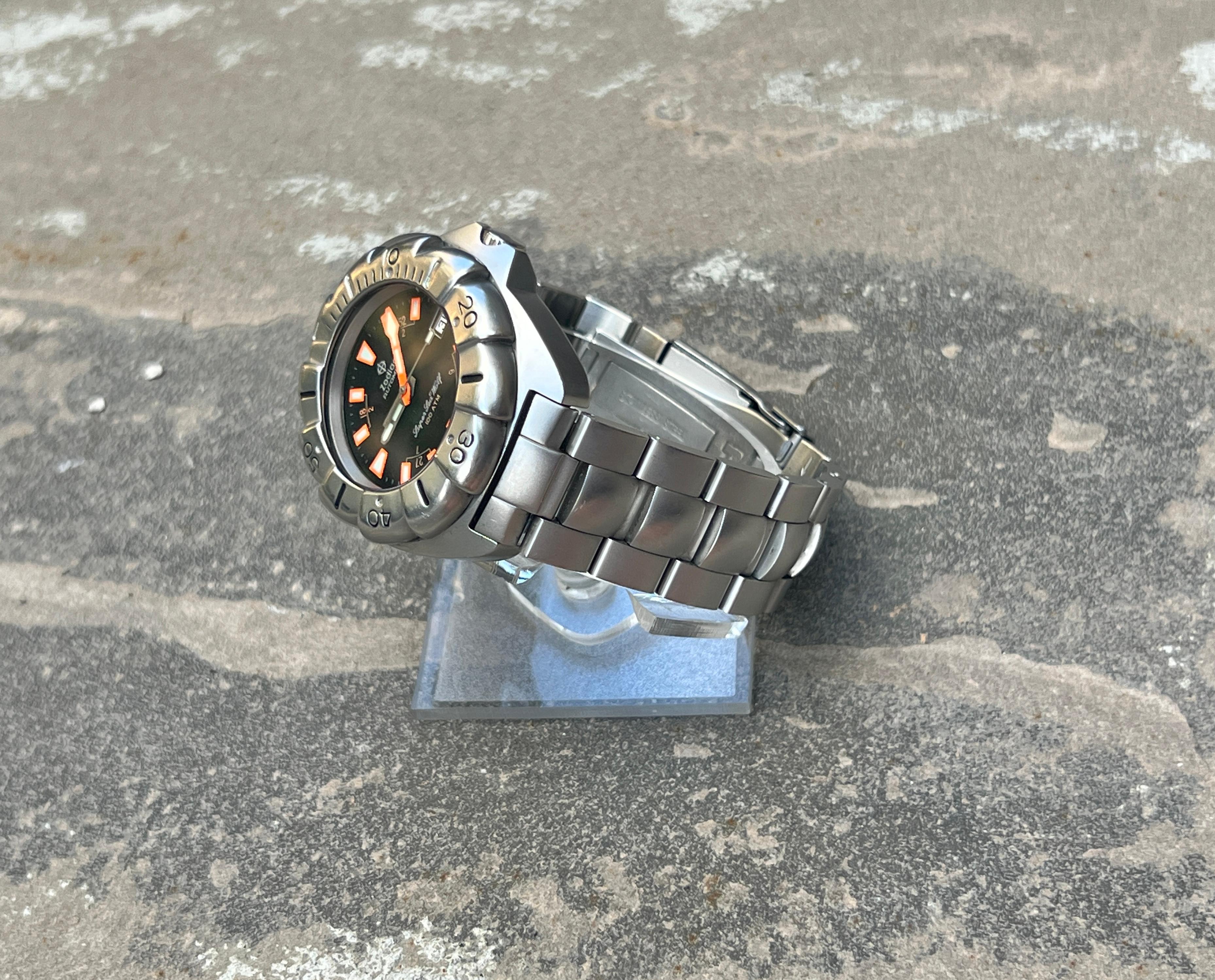 Zodiac Sea Wolf 'Super Seawolf' stainless steel wristwatch Ref. 506.54.44 1000m 4