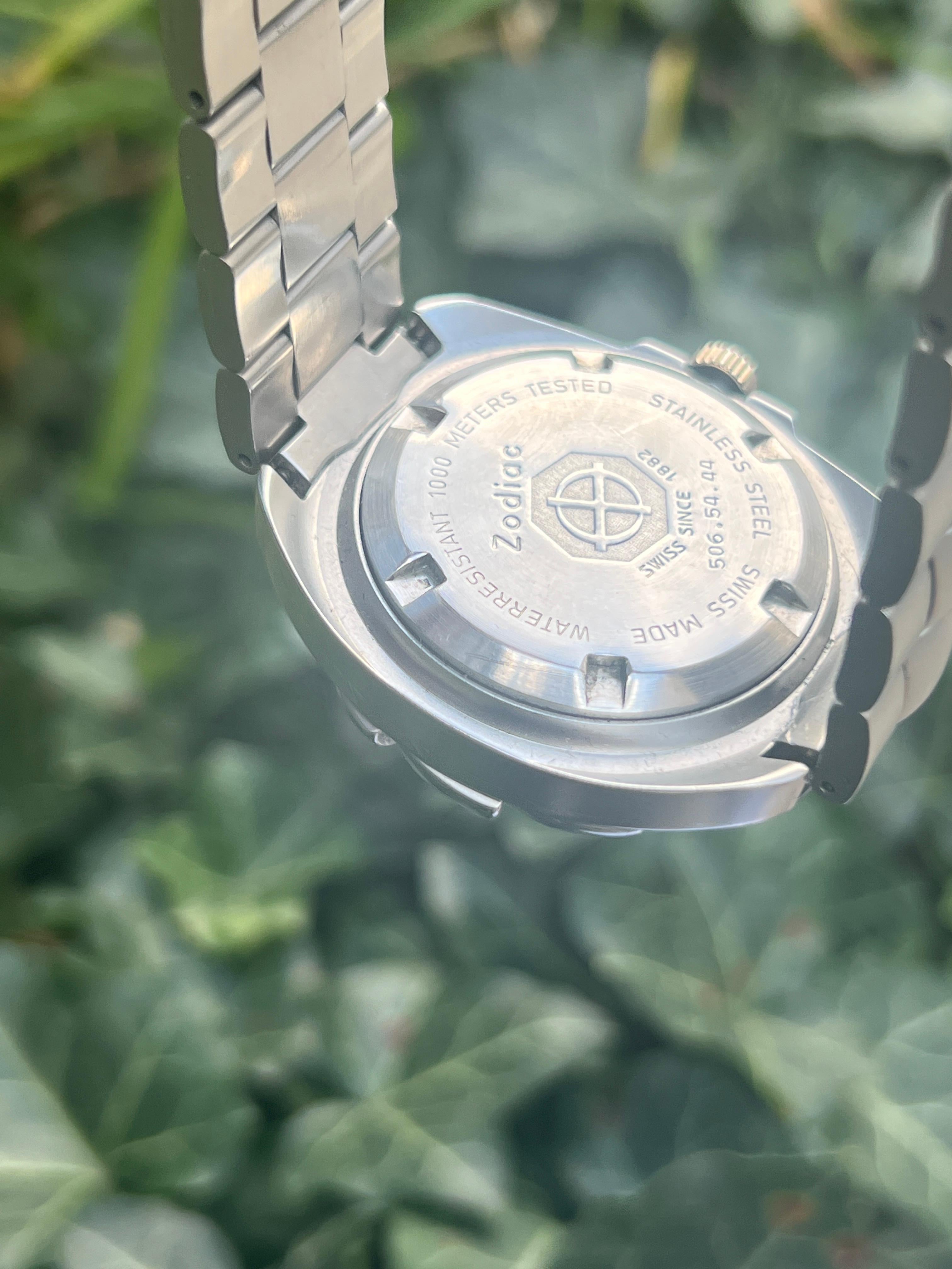 Zodiac Sea Wolf 'Super Seawolf' stainless steel wristwatch Ref. 506.54.44 1000m 1
