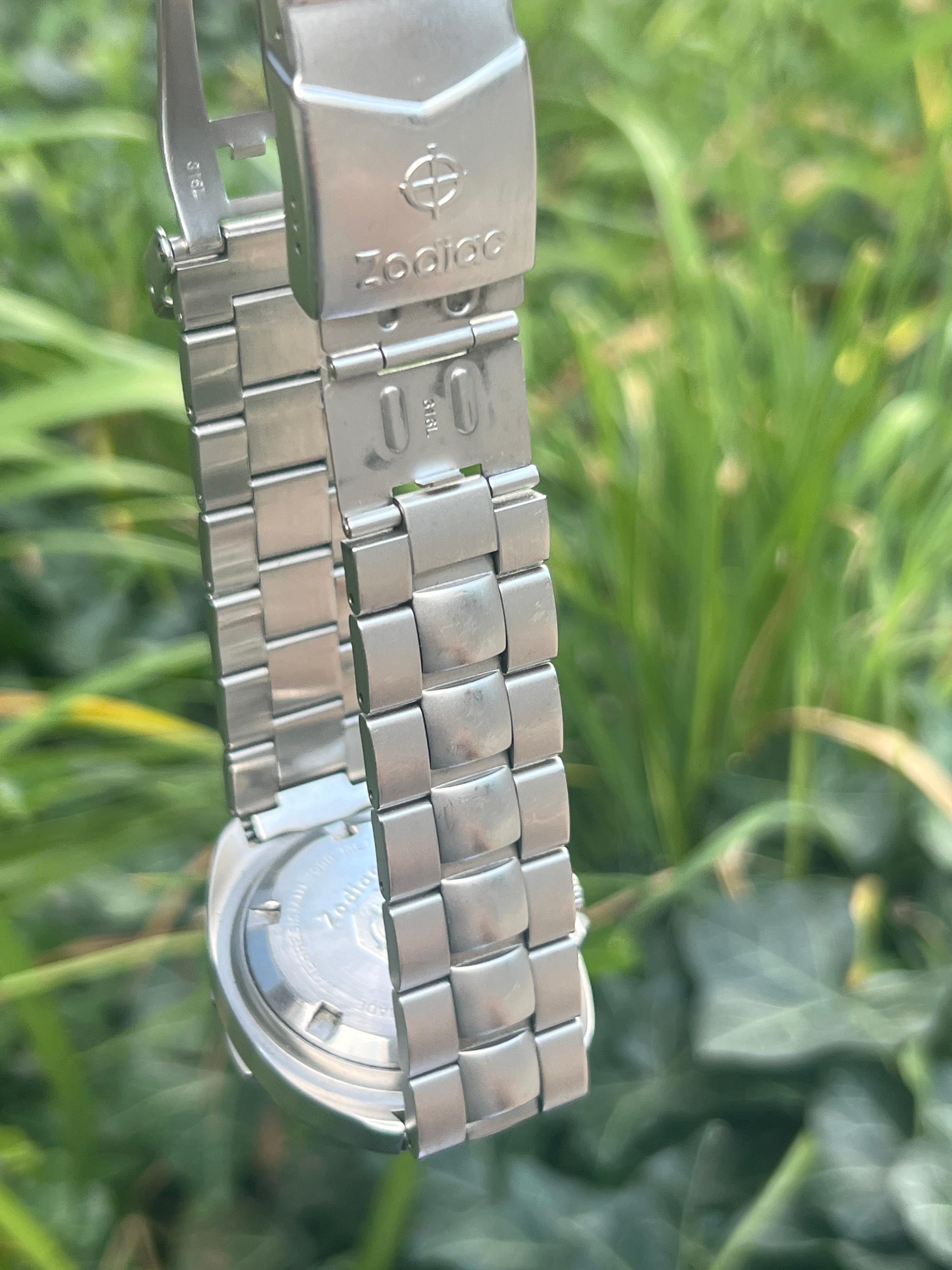 Zodiac Sea Wolf 'Super Seawolf' stainless steel wristwatch Ref. 506.54.44 1000m 2