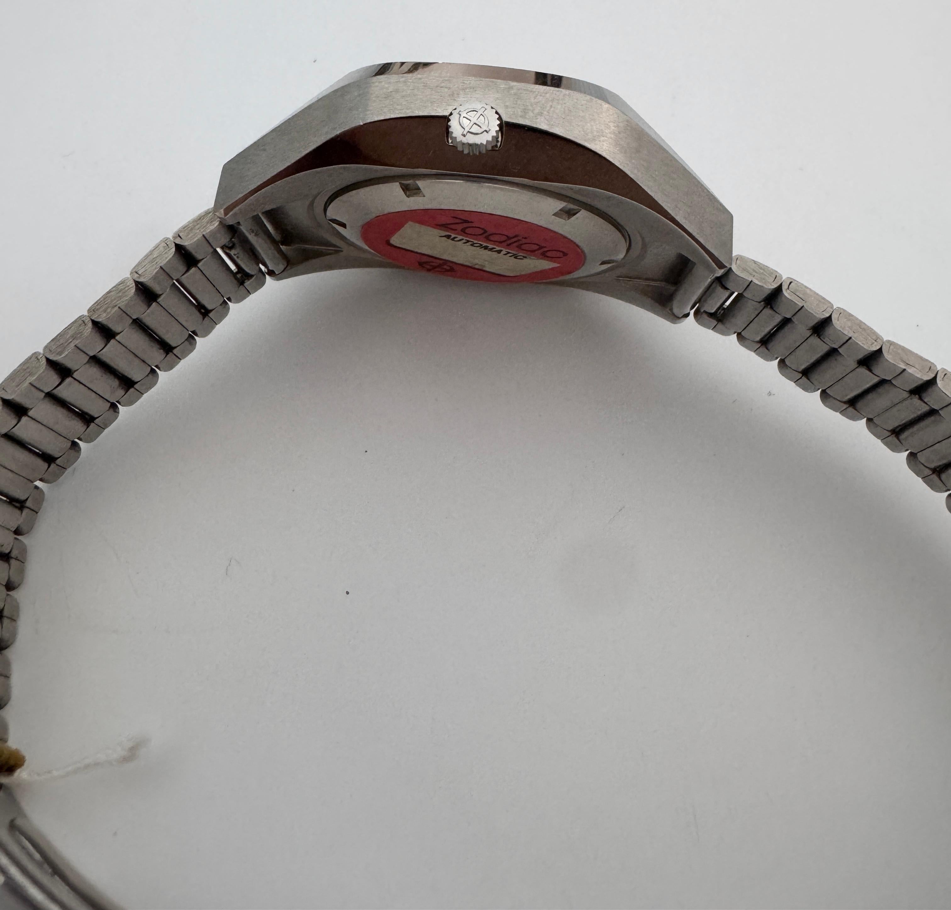 Zodiac SST 36000 Vintage Automatikuhr Ref. 862974 2168 Huge NOS Herrenuhr I im Angebot 7