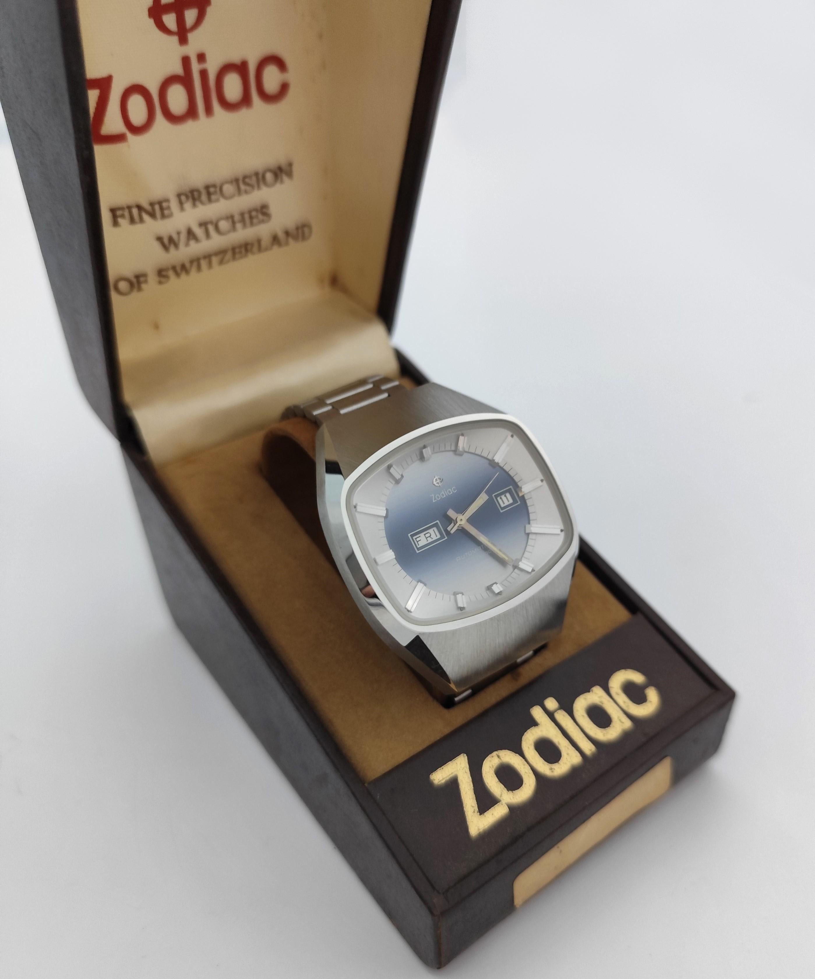 Zodiac SST 36000 Vintage Automatikuhr Ref. 862974 2168 Huge NOS Herrenuhr I im Angebot 9