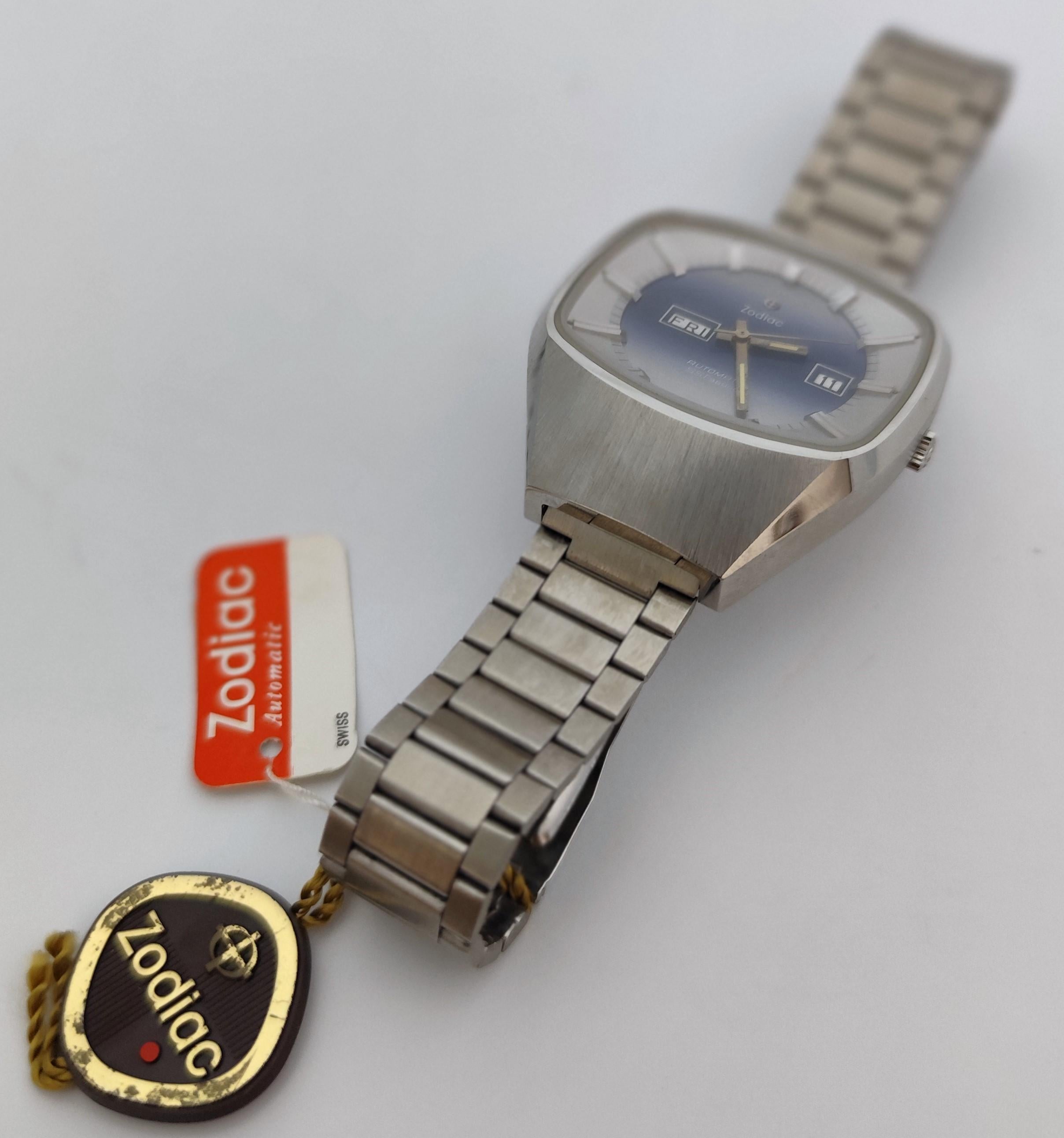 Zodiac SST 36000 Vintage Automatikuhr Ref. 862974 2168 Huge NOS Herrenuhr I im Angebot 1