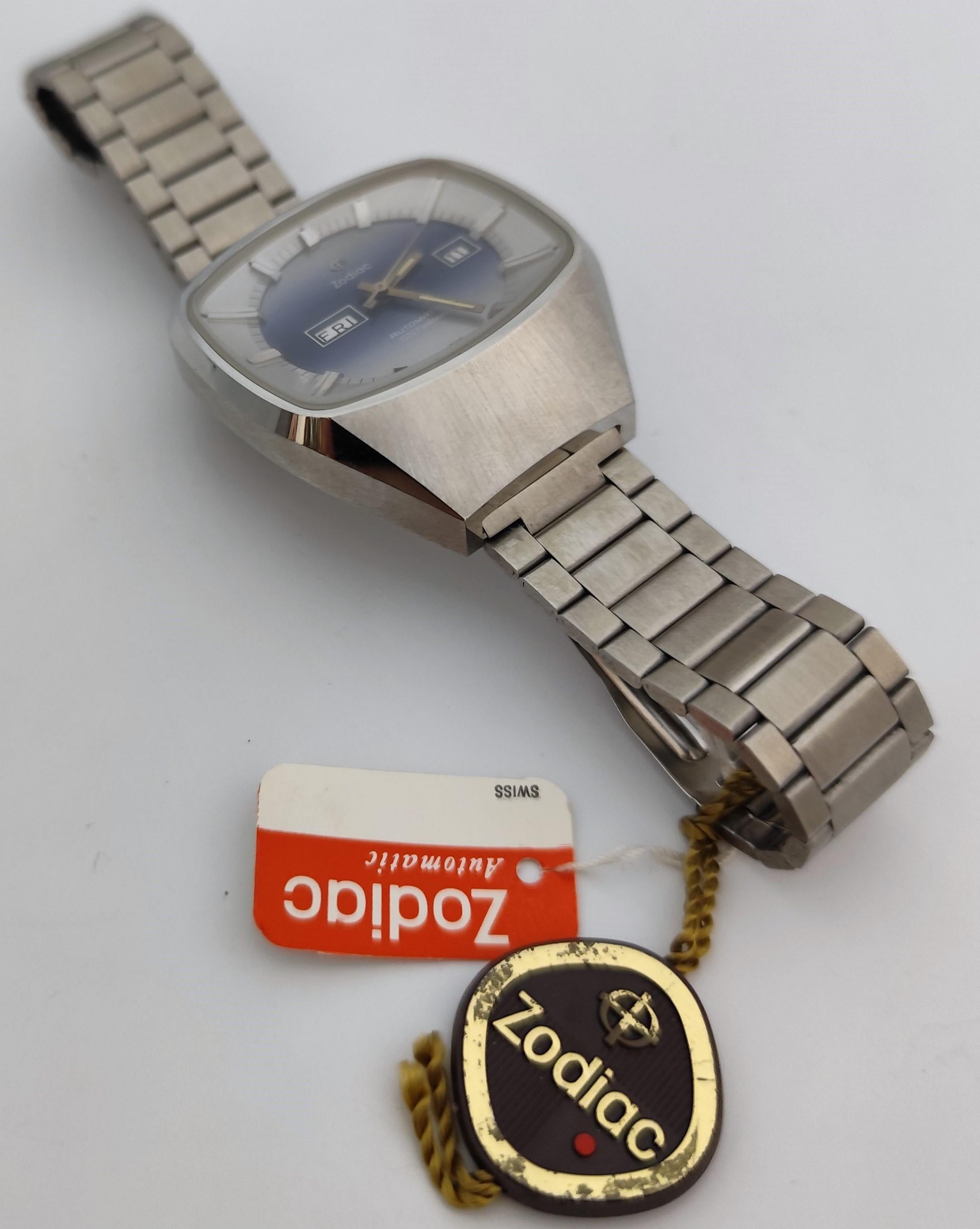 Zodiac SST 36000 Vintage Automatikuhr Ref. 862974 2168 Huge NOS Herrenuhr I im Angebot 2
