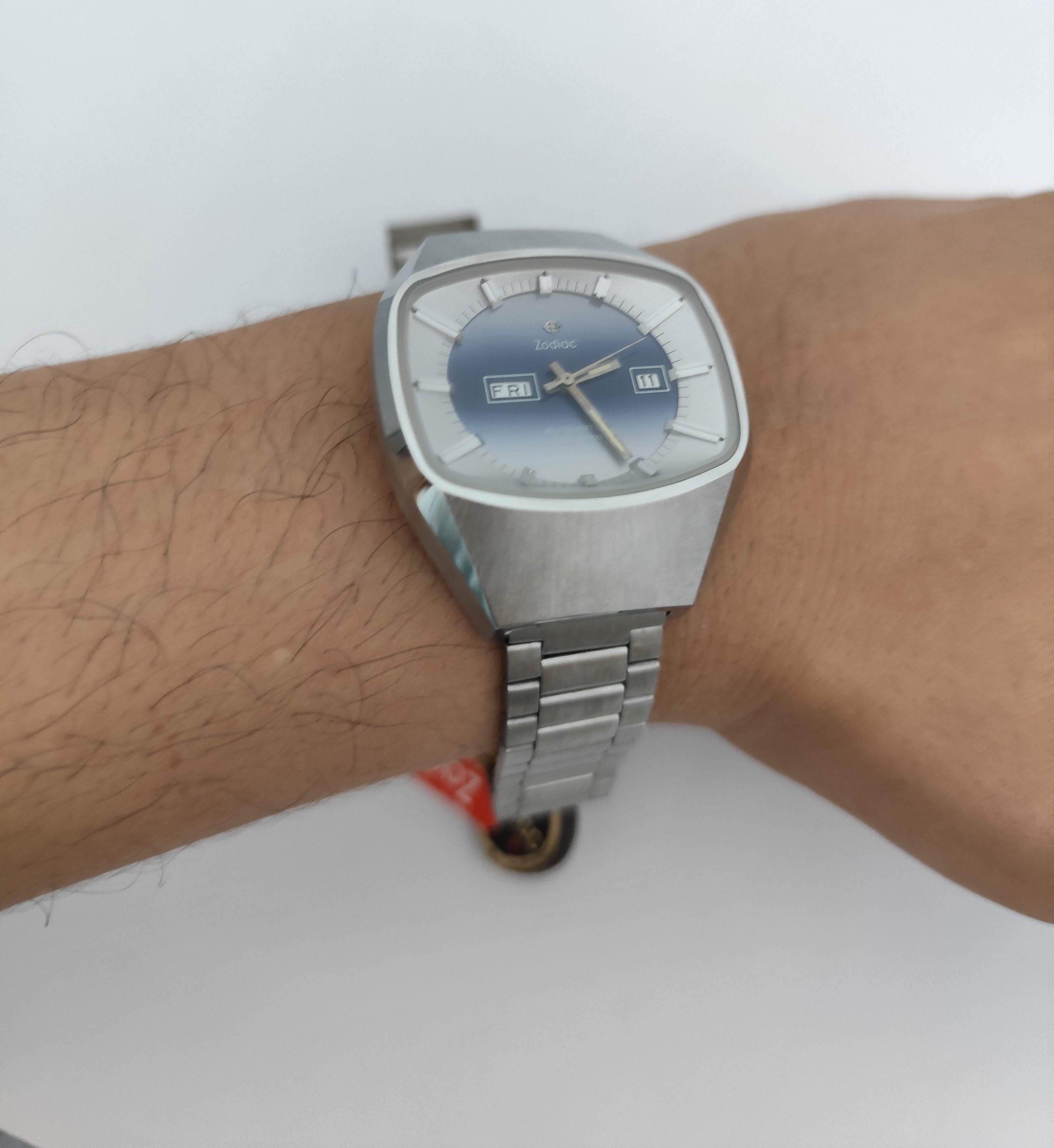 Zodiac SST 36000 Vintage Automatikuhr Ref. 862974 2168 Huge NOS Herrenuhr I im Angebot 4