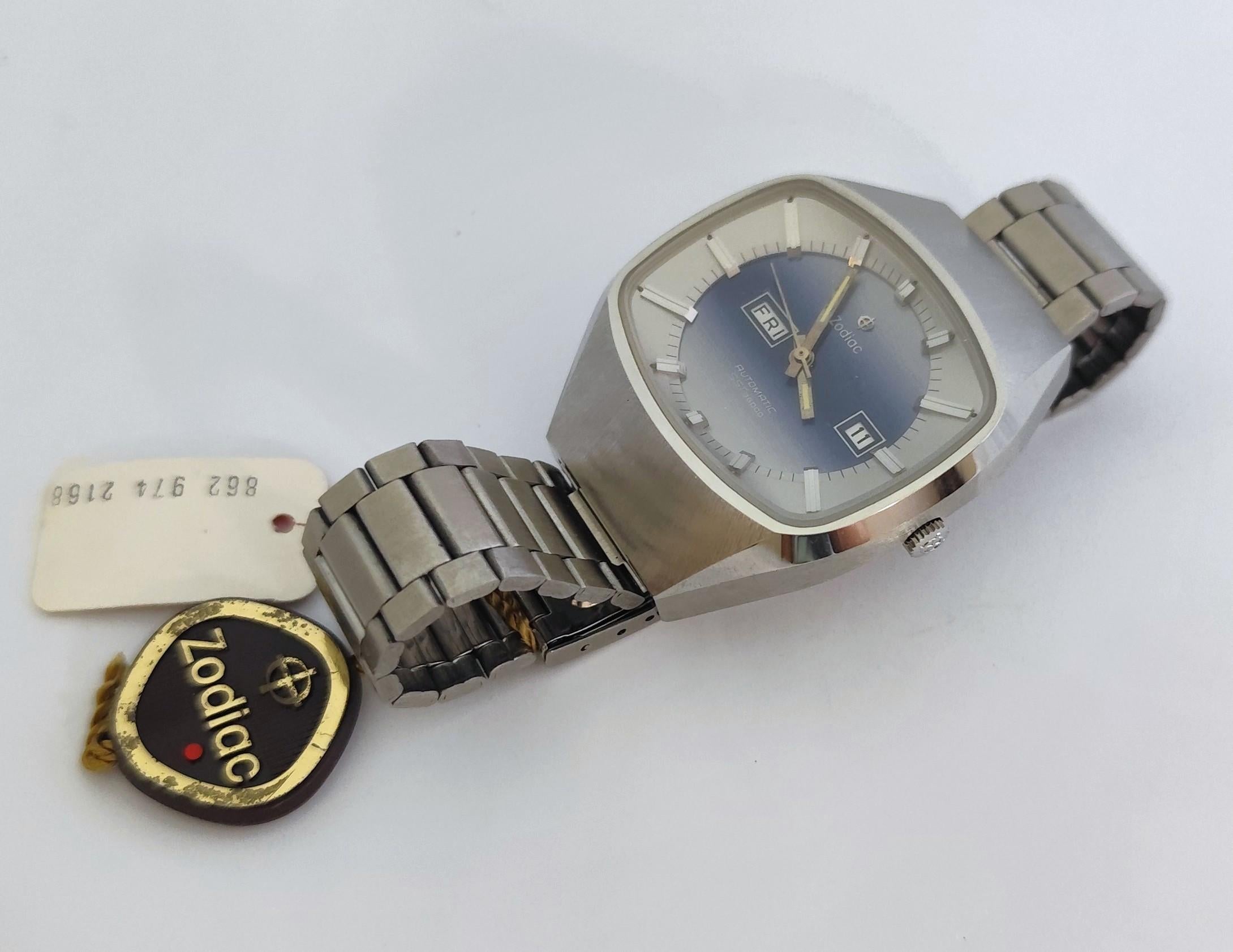 Zodiac SST 36000 Vintage Automatikuhr Ref. 862974 2168 Huge NOS Herrenuhr I im Angebot 5