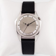 Zodiac Stainless Steel Olympos Automatic Watch w/ Mystery Dial and Leather Band