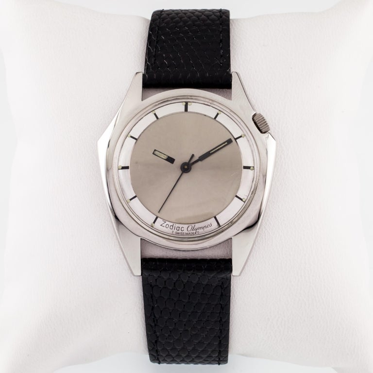 dress olympos automatic leather watch Zodiac Dress Olympos Automatic Leather Watch ZO9714