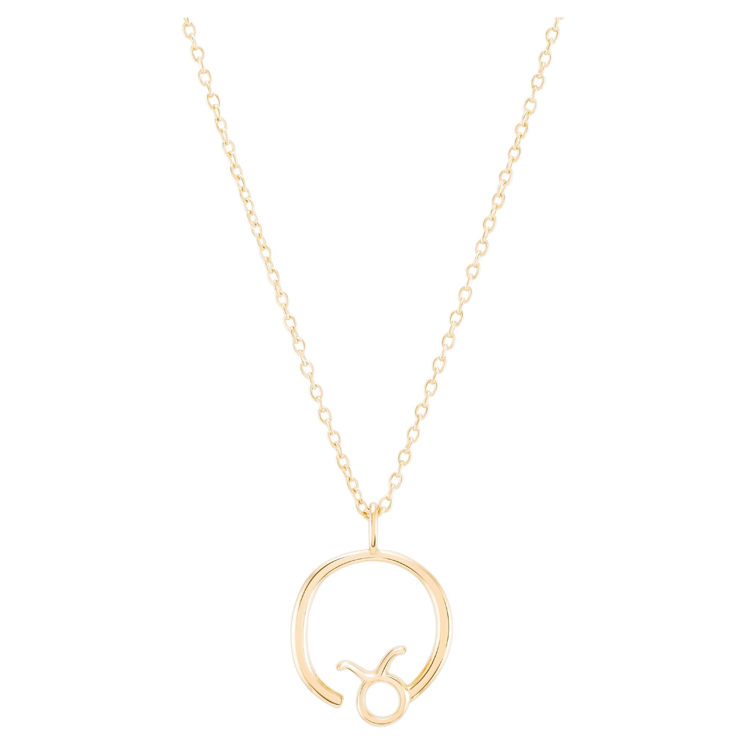 Zodiac Taureau Collier en or 18k