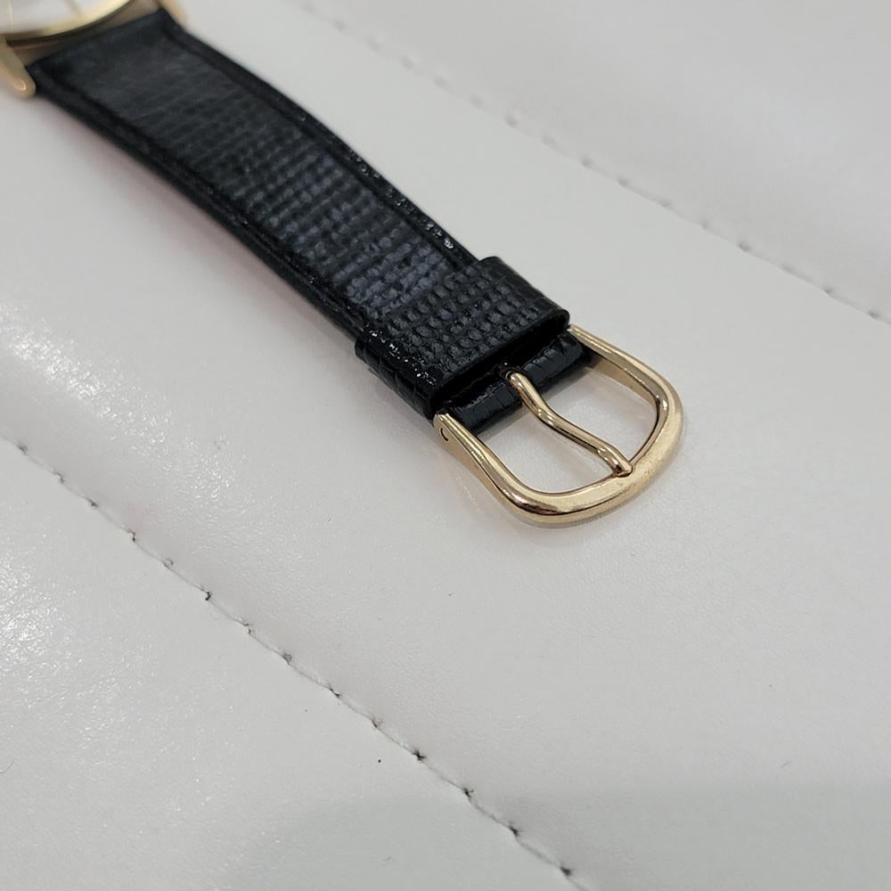 Zodiac Ultra Slim 18k Gold 34mm Herren Handaufzug Dress Watch 1970s Vintage By NA130 im Angebot 5