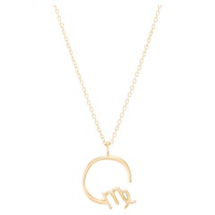 Zodiac Virgo-Halskette aus 18 Karat Gold