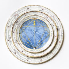 Set de 4 platos de postre Zodiaco