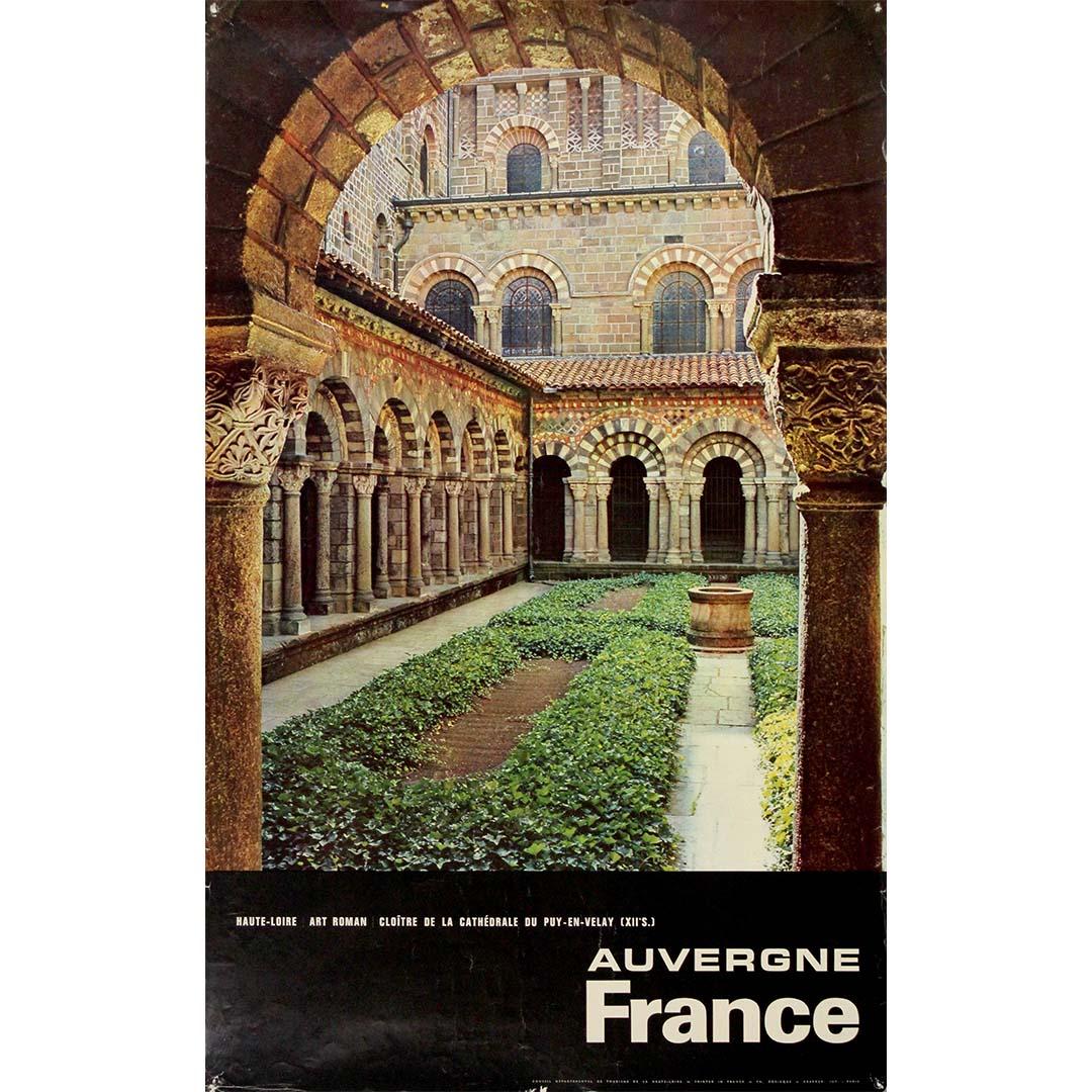 Zodiaque Print - Circa 1955 original travel poster Notre-Dame du Puy-en-Velay - Auvergne