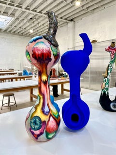 "Zoe", 2021, Escultura de cerámica, Gres, Subesmalte, Acrílico