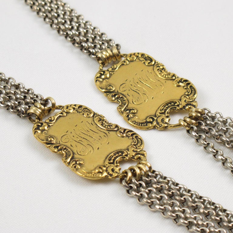 Collier Signé Zoé Coste Paris - Plaqué Or, Strass Et Verre - Excellent état