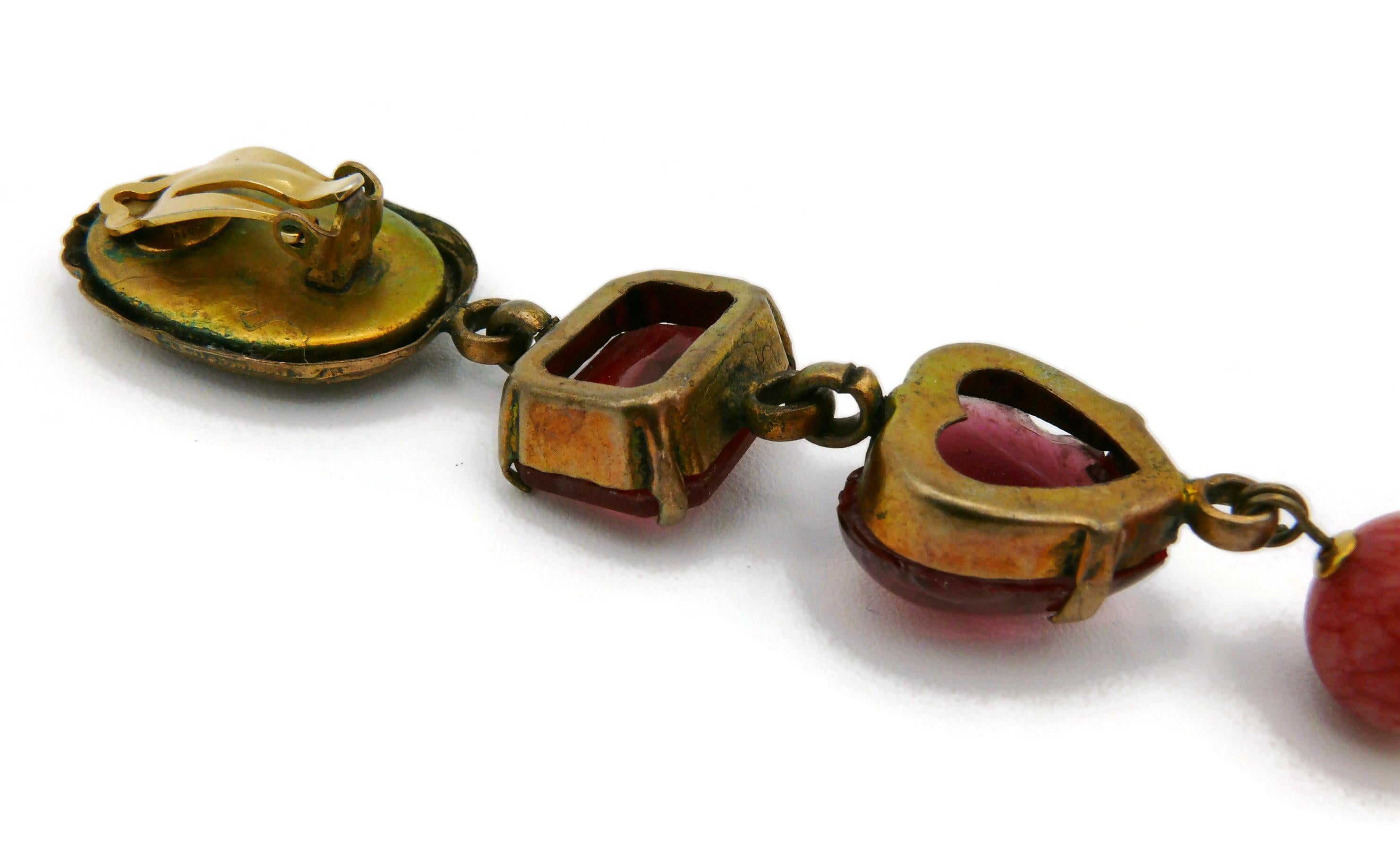 Boucles d'oreilles pendantes Scarabée Vintage de Zoe Coste en vente 9