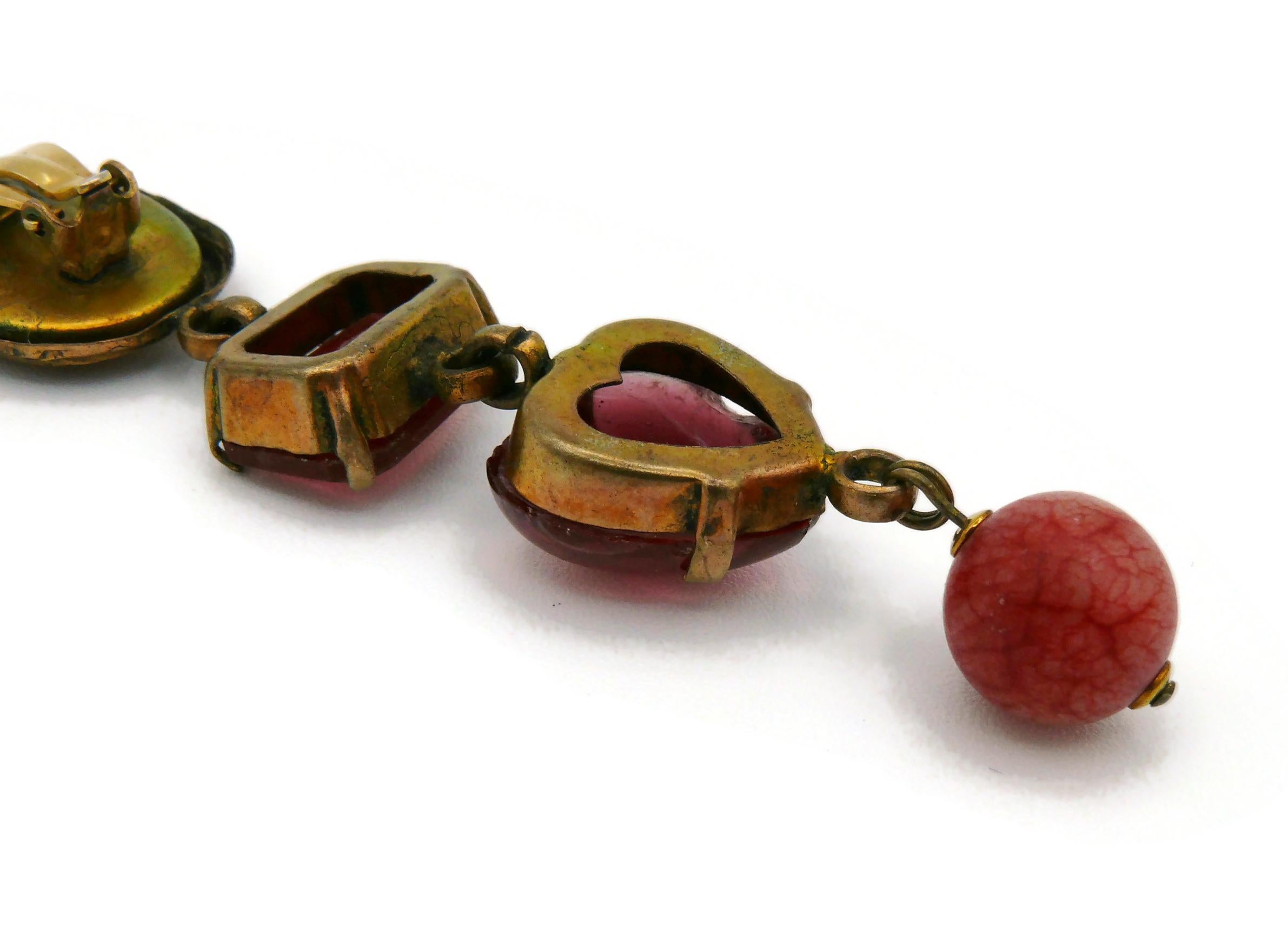 Boucles d'oreilles pendantes Scarabée Vintage de Zoe Coste en vente 11
