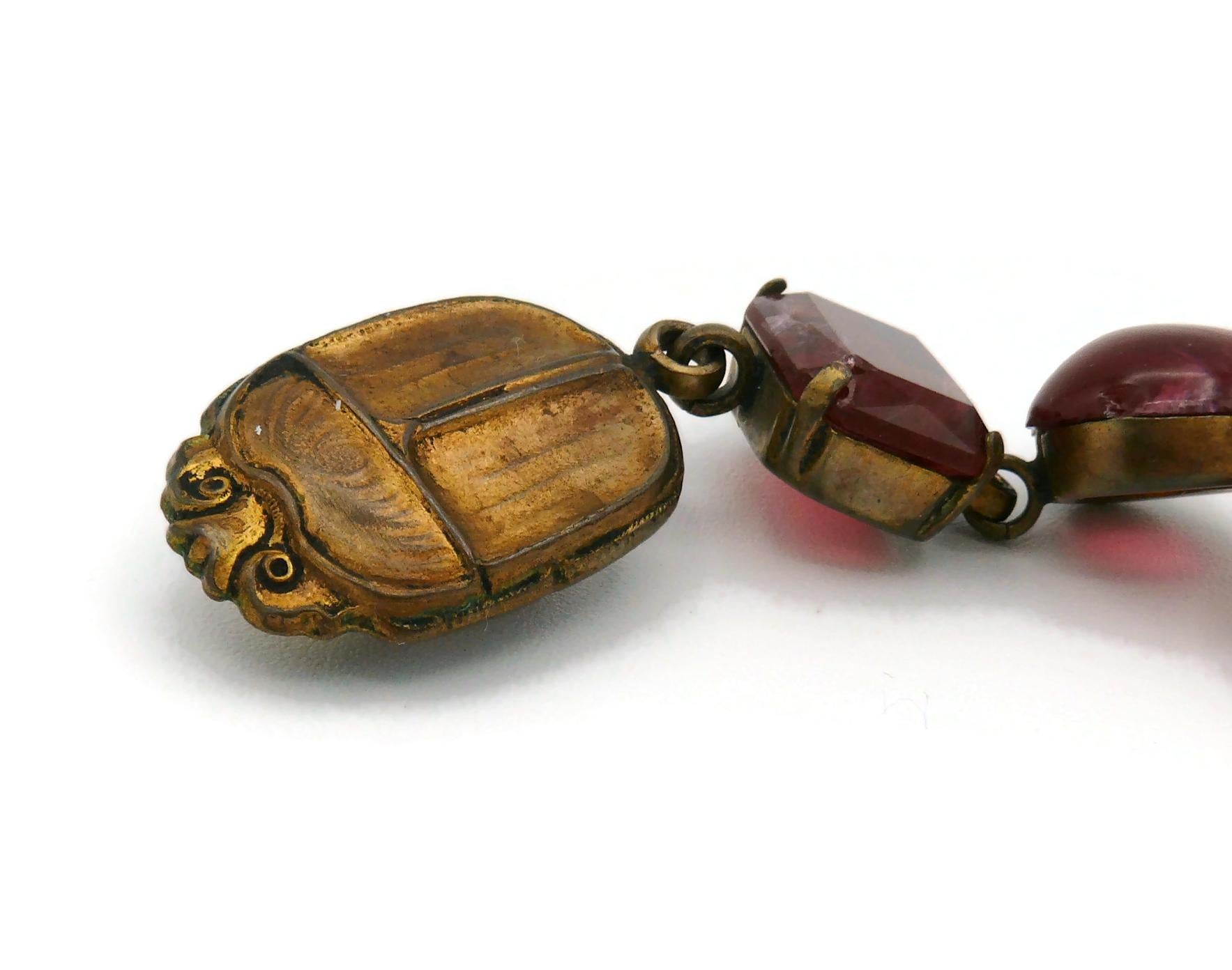 Boucles d'oreilles pendantes Scarabée Vintage de Zoe Coste en vente 6
