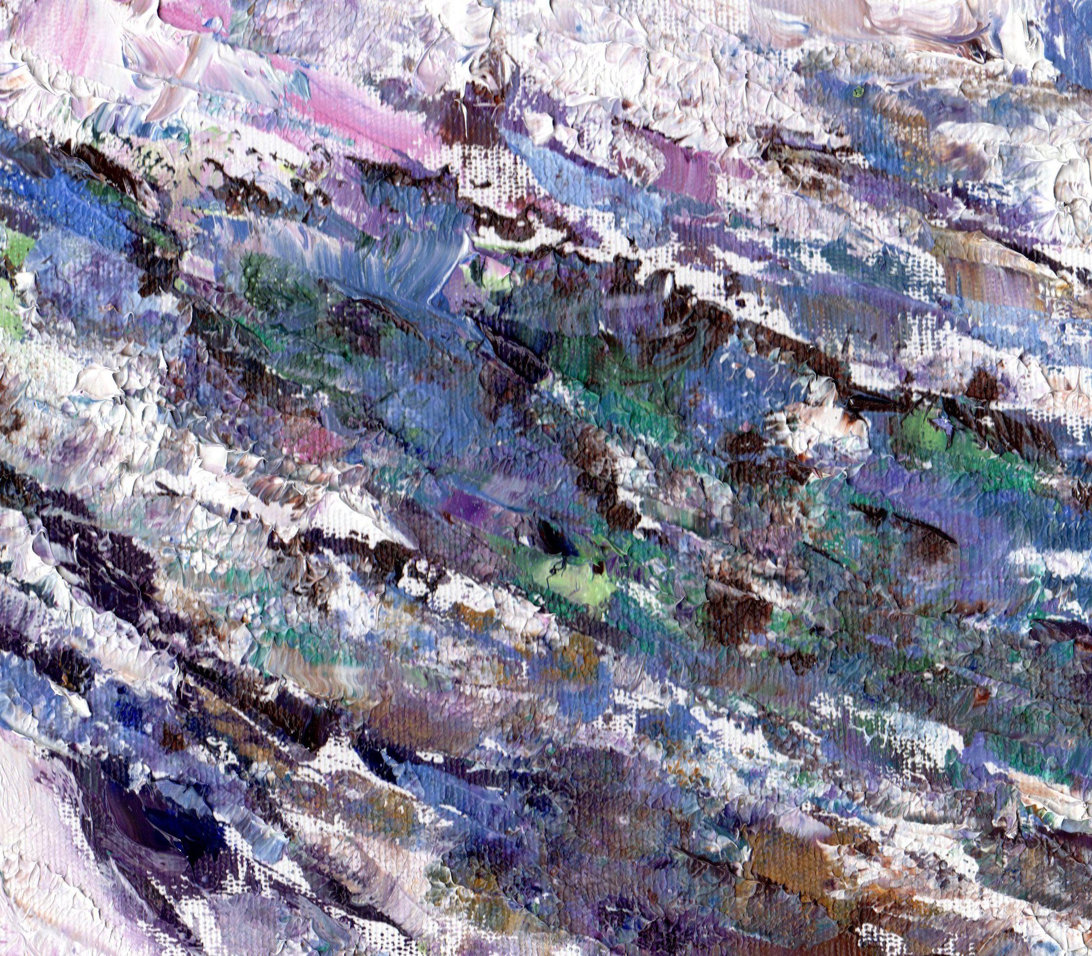 Astrazione 1, Pittura, Olio su altro - Painting di Zoe Elizabeth Norman