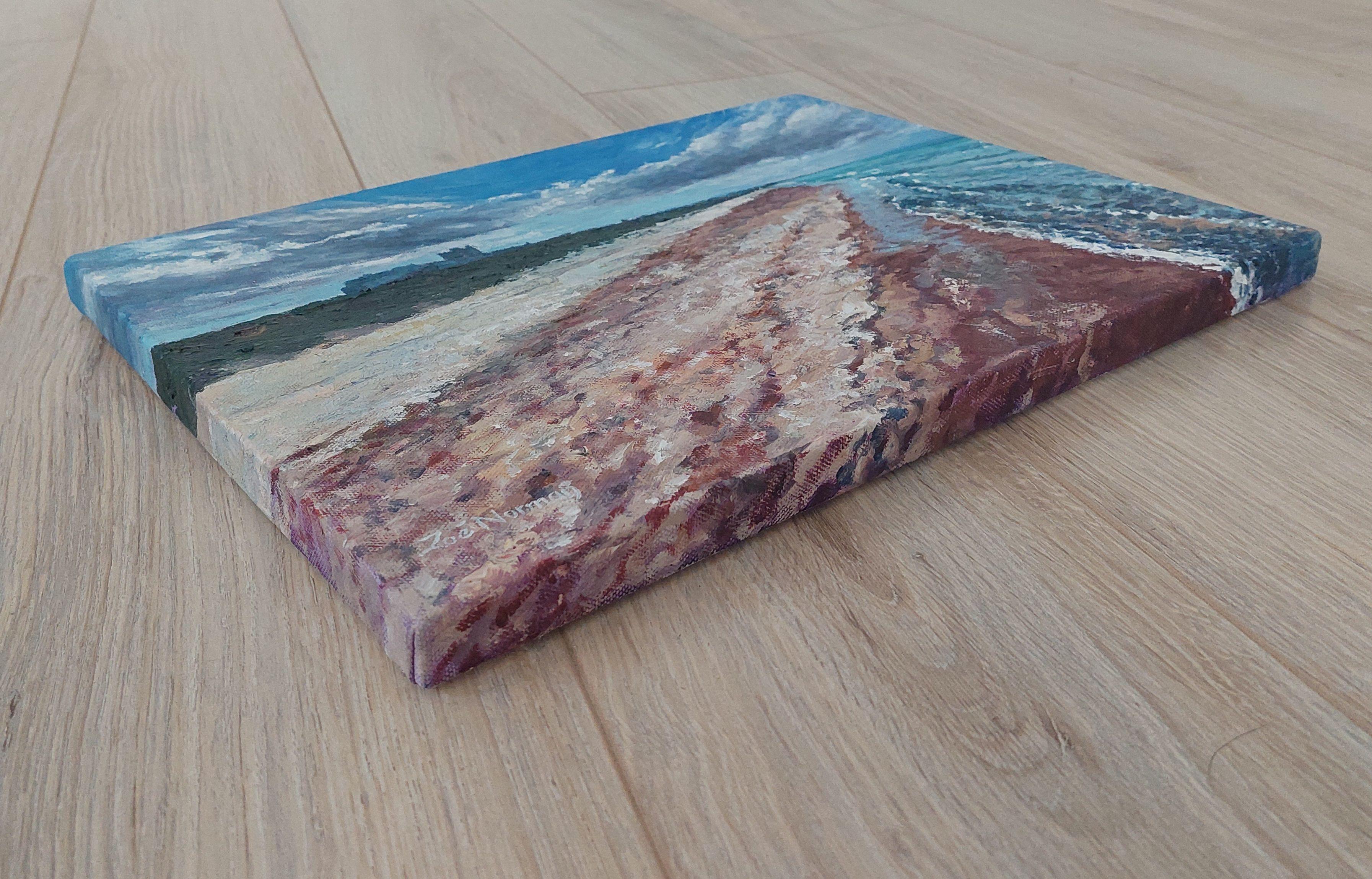 Banburgh Beach, Gemälde, Öl auf Leinwand im Angebot 2