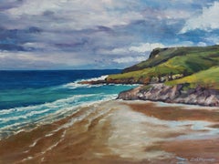 Cornwallküste, Gemälde, Öl auf Leinwand