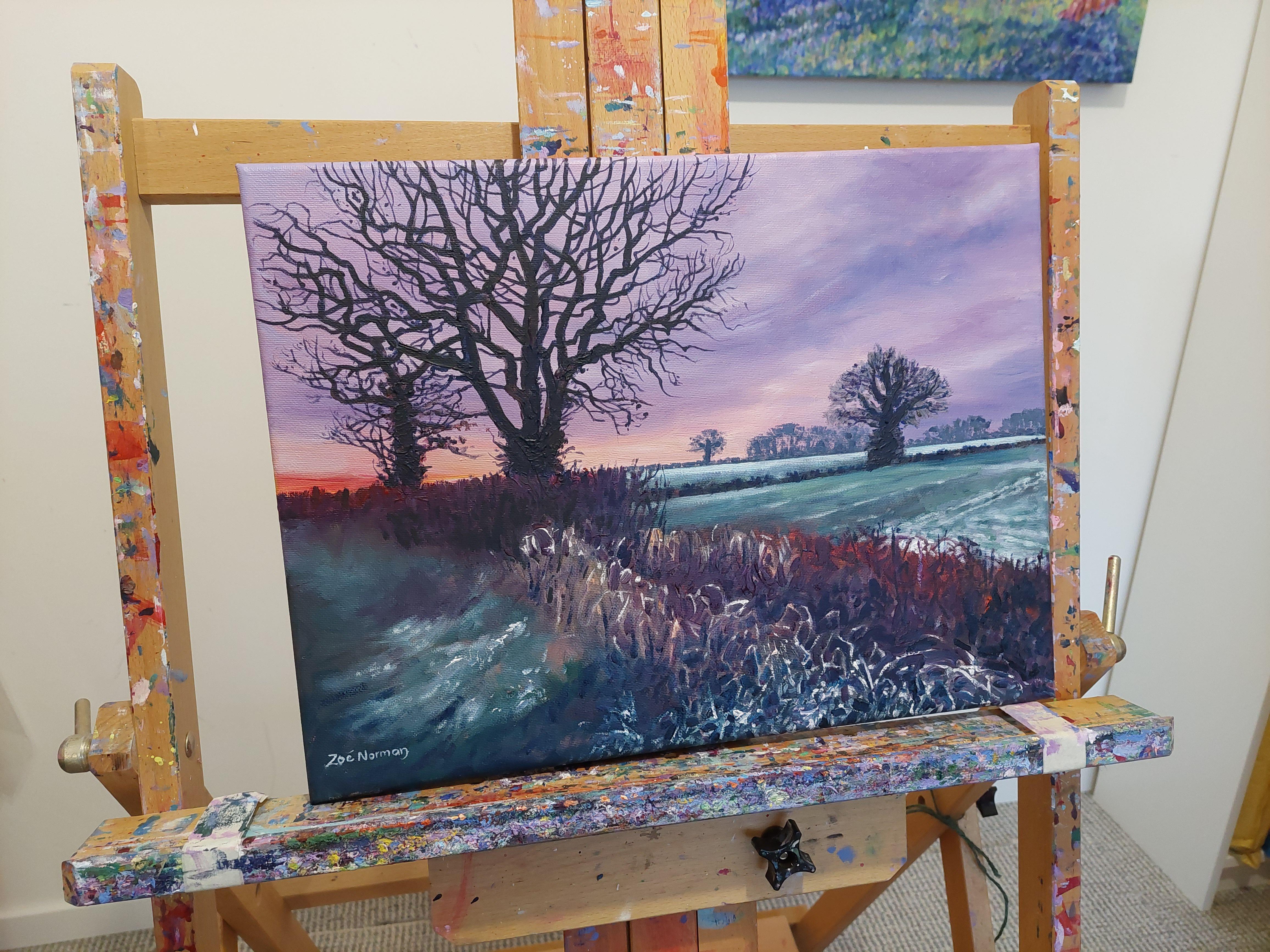 Evening Frost, Painting, Oil on Canvas 3