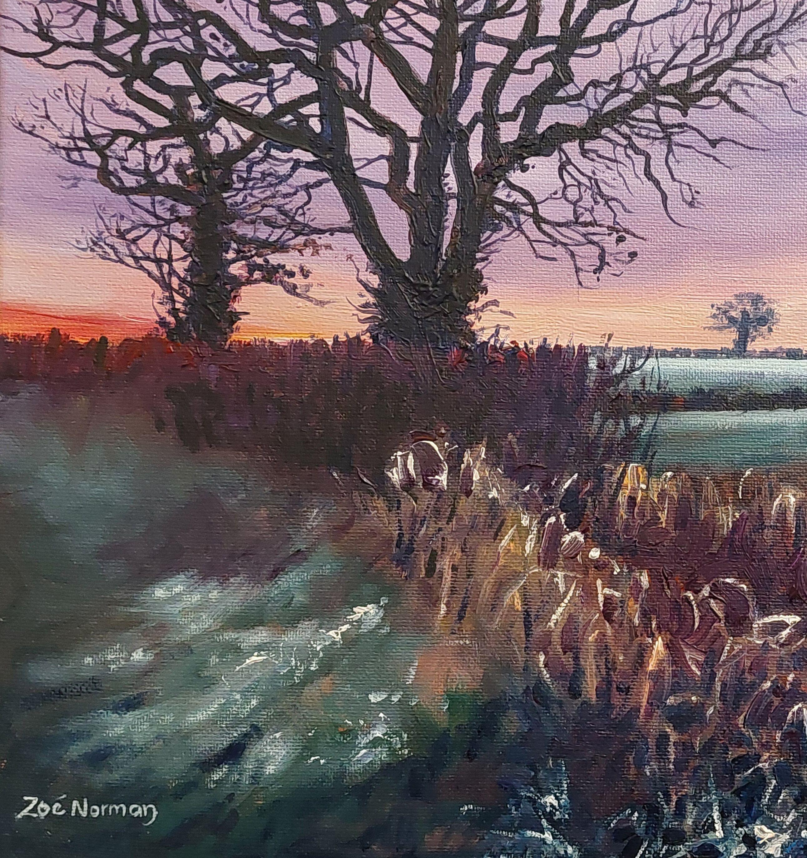 Evening Frost, Painting, Oil on Canvas 4