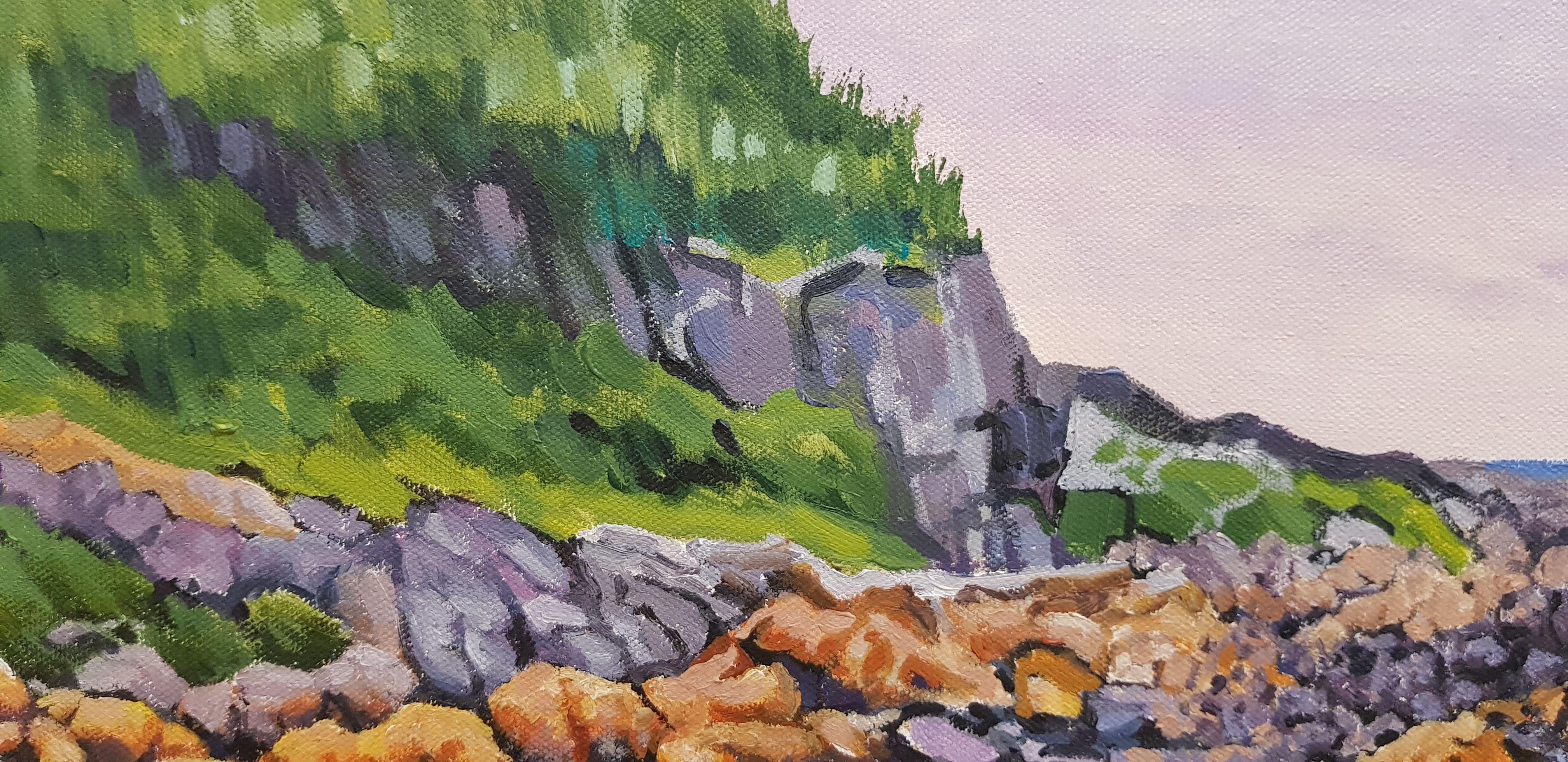 Impressionismo contemporaneo    Ho scoperto questa piccola baia tranquilla durante una passeggiata l'anno scorso. Stavo andando a visitare la stazione di salvataggio locale e sono stata ispirata dall'atmosfera mistica e solitaria di questa splendida