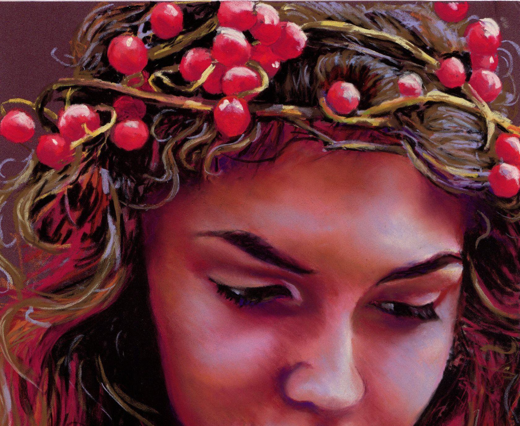 Sweet Bryony, Painting, Pastels on Pastel Sandpaper For Sale 1