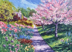 Wimpole Garden, Painting, Oil on Canvas