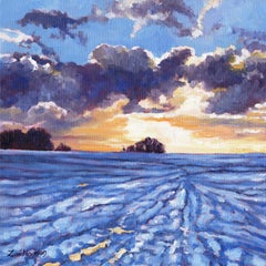 Winter Glow, Painting, Oil on Canvas