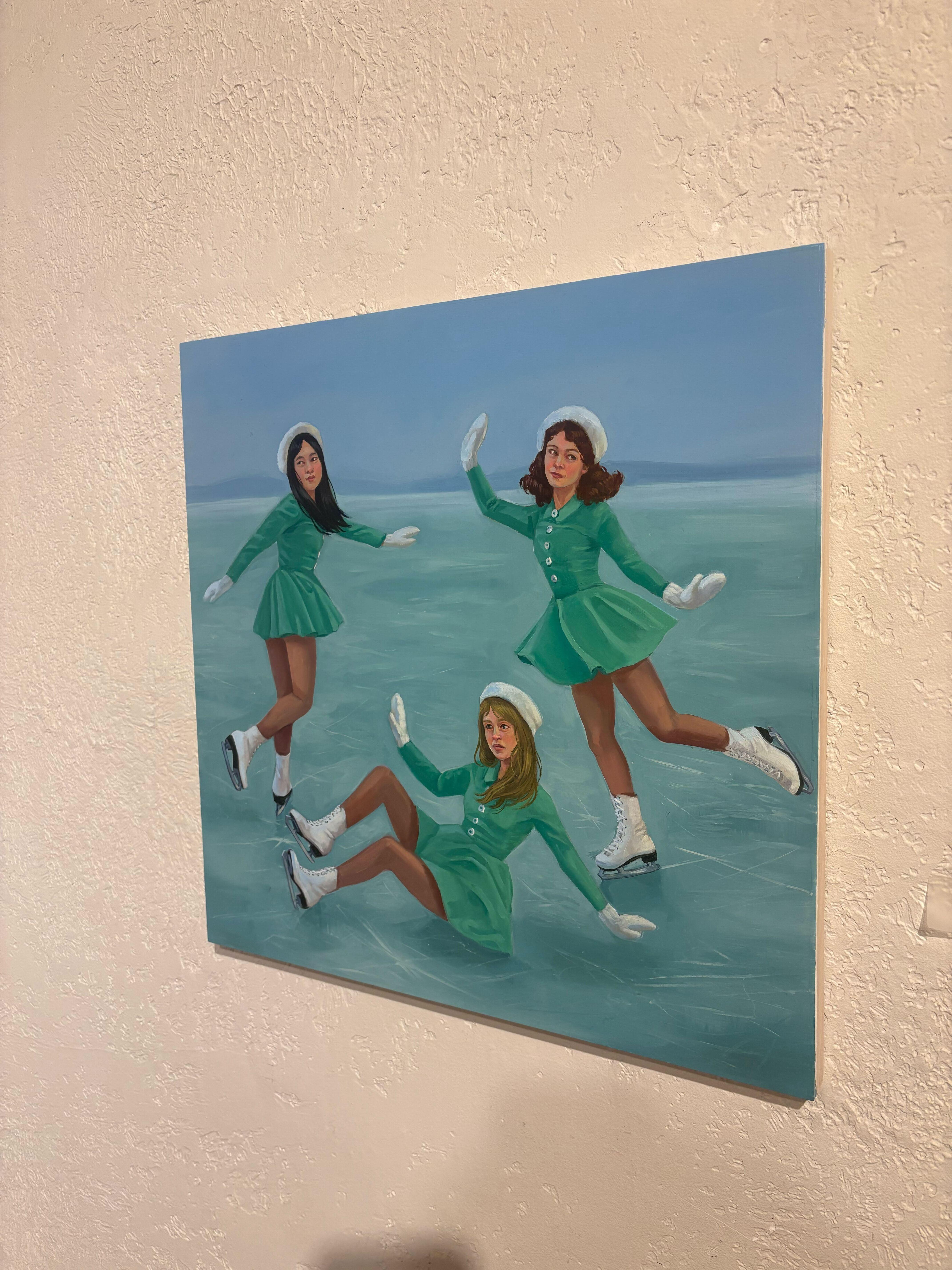 Danza sul ghiaccio - Painting di Zoe Hawk