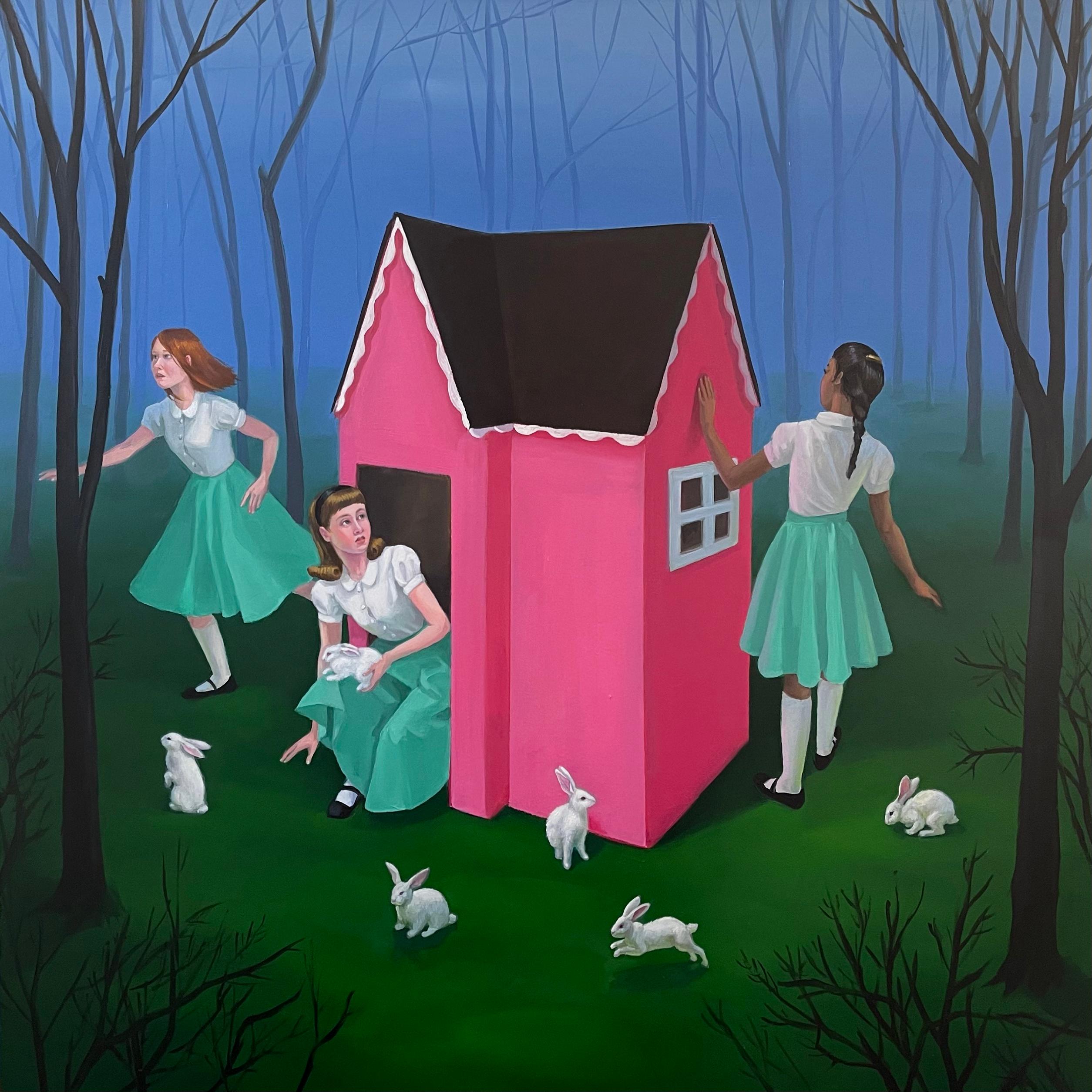 Zoe Hawk Portrait Painting - Playhouse