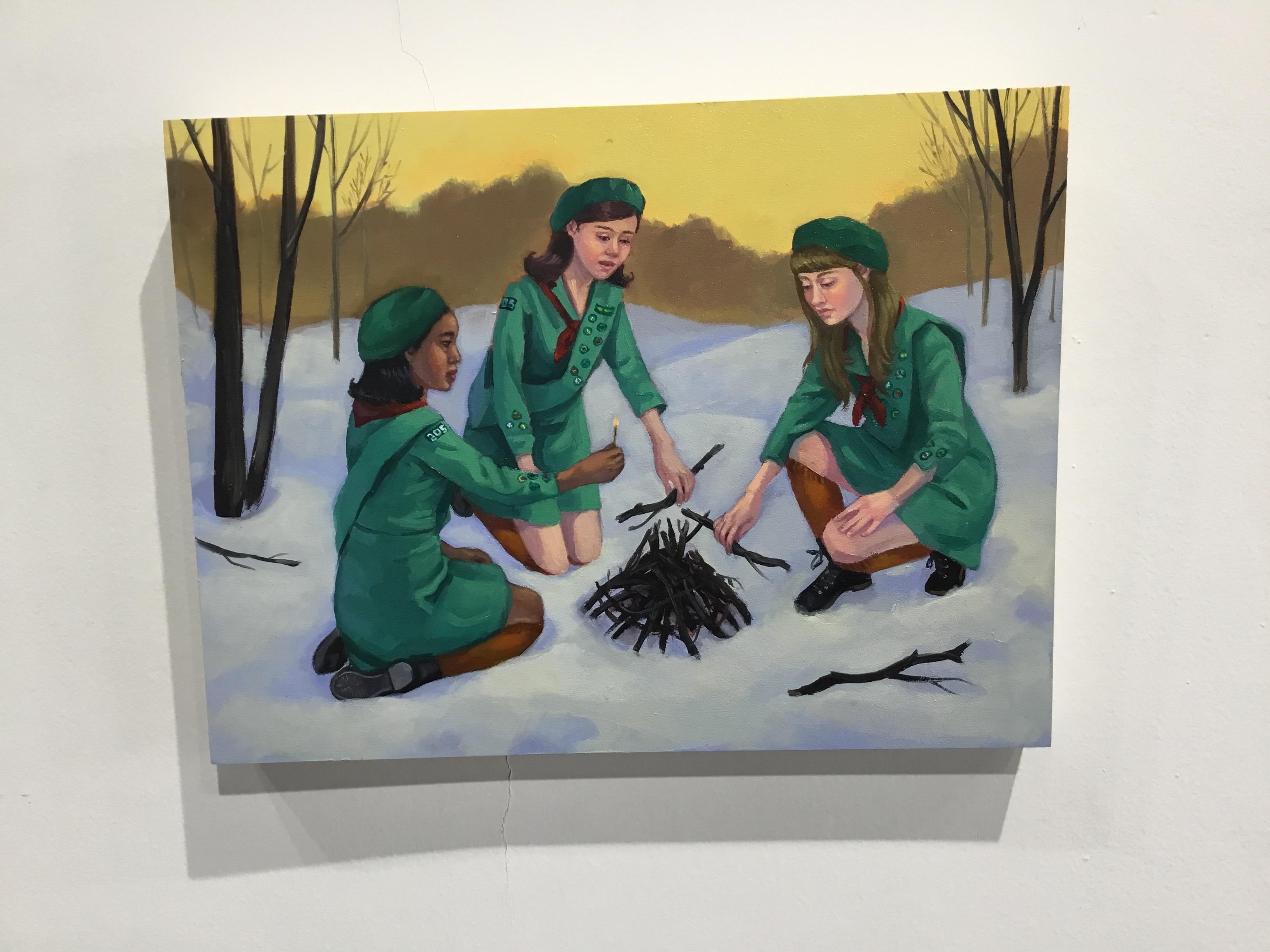 Encendido - Painting Contemporáneo de Zoe Hawk