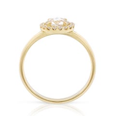 Zoe & Morgan Aura 18k Yellow Gold Diamond Engagement Ring