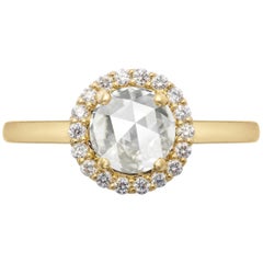 Zoe & Morgan Aura 18k Yellow Gold Diamond Engagement Ring 