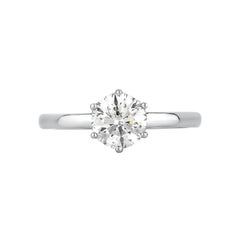 Zoe & Morgan Callida Solitaire 18k White Gold Diamond Engagement Ring 