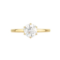 Zoe & Morgan Callida Solitaire 18k Yellow Gold Diamond Engagement Ring 