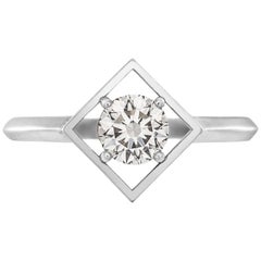 Zoe & Morgan Freya 18 Karat White Gold 0.53 Carat Diamond Engagement Ring